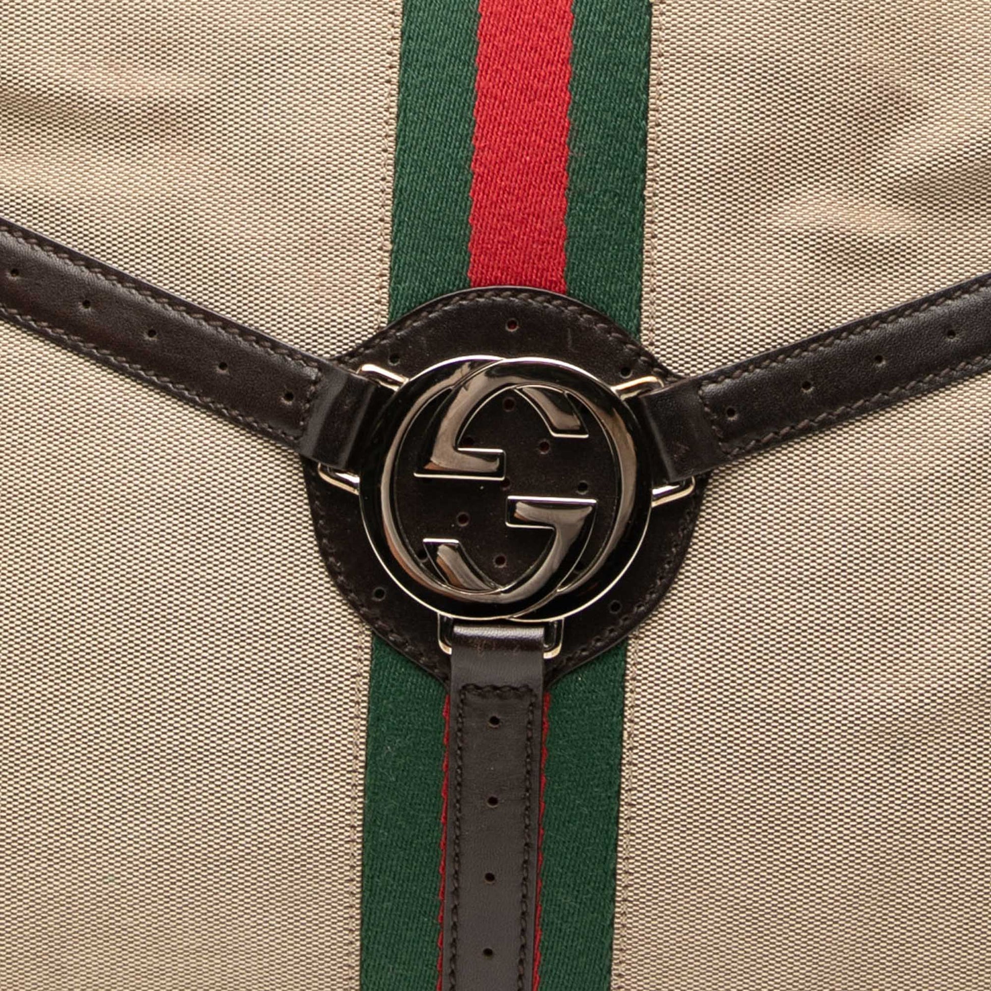 Gucci Canvas Web Reins Satchel