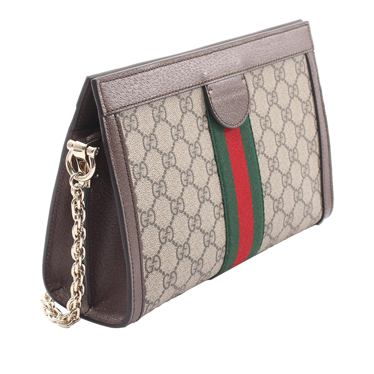 Gucci Medium GG Supreme Ophidia Web Chain Crossbody