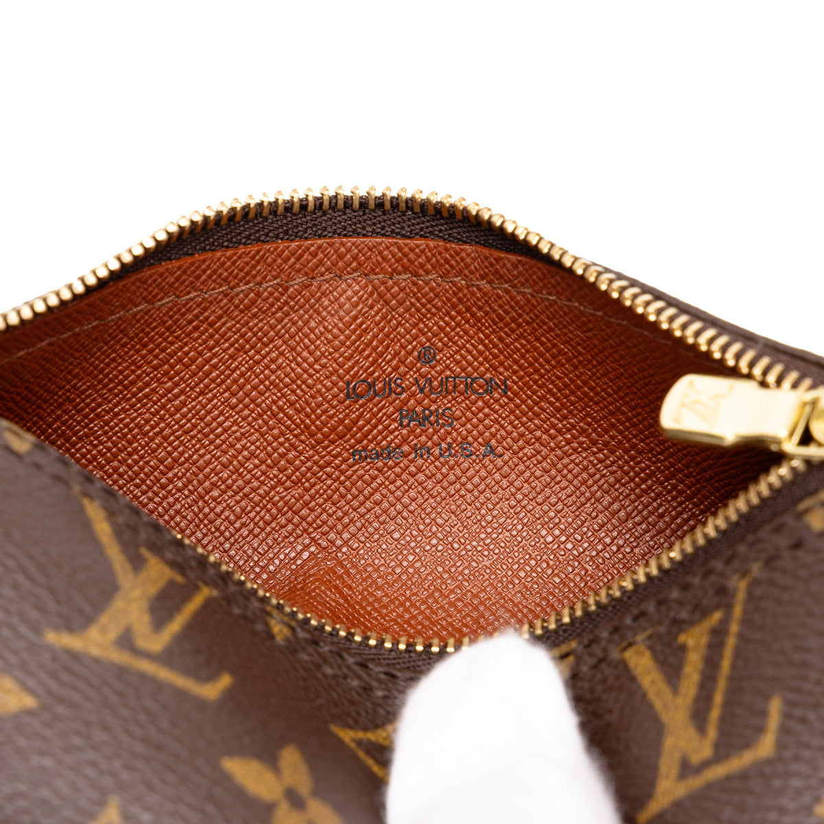 Louis Vuitton Monogram Papillon Pochette — Brown