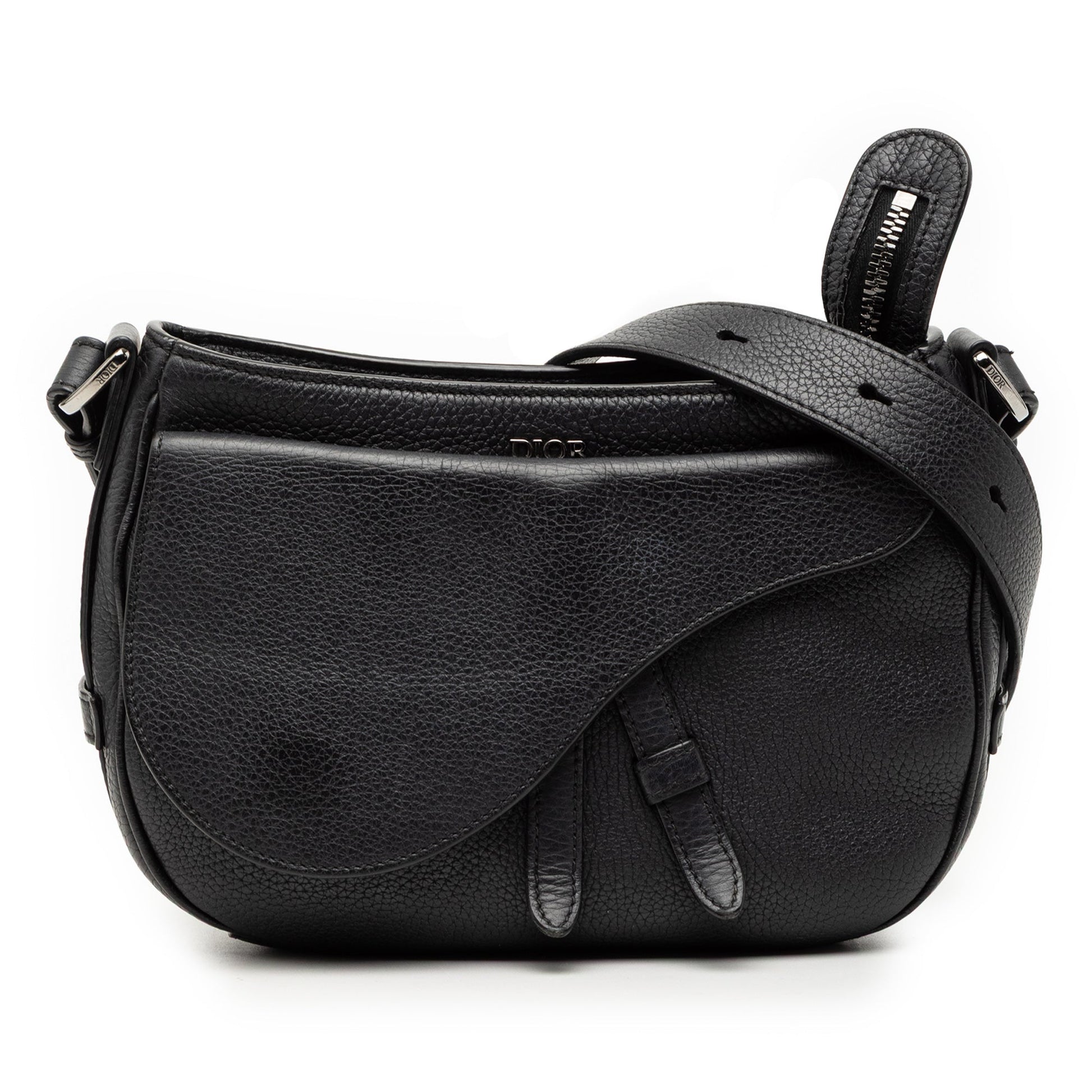 Dior Grained Calfskin Saddle Soft Bag