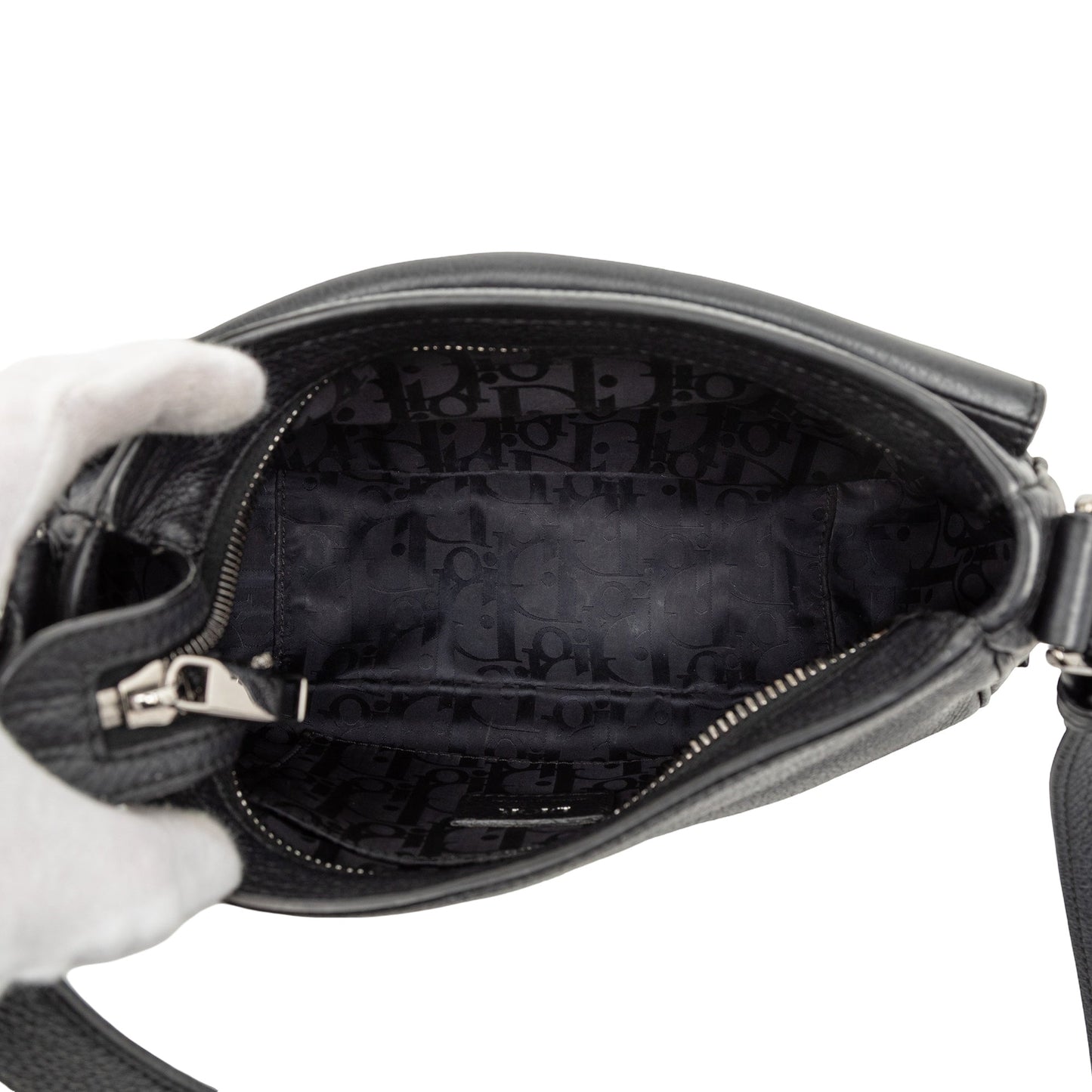 Dior Grained Calfskin Saddle Soft Bag