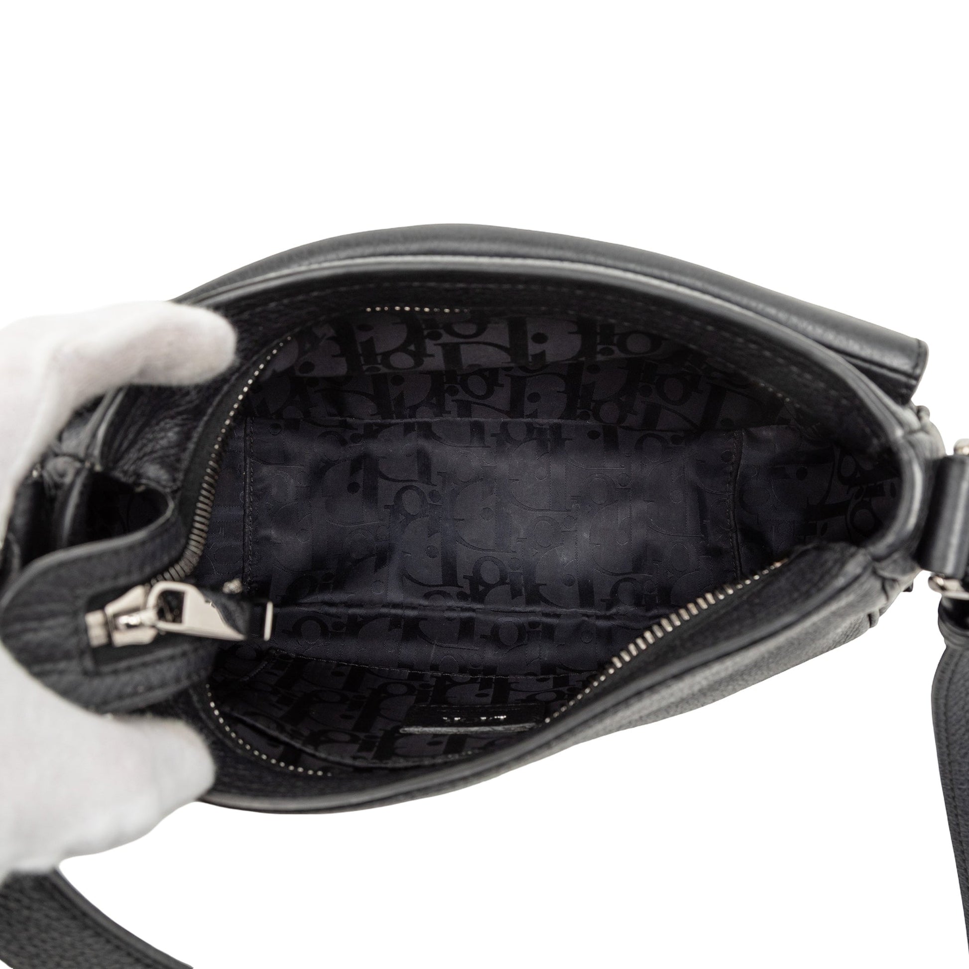 Dior Grained Calfskin Saddle Soft Bag