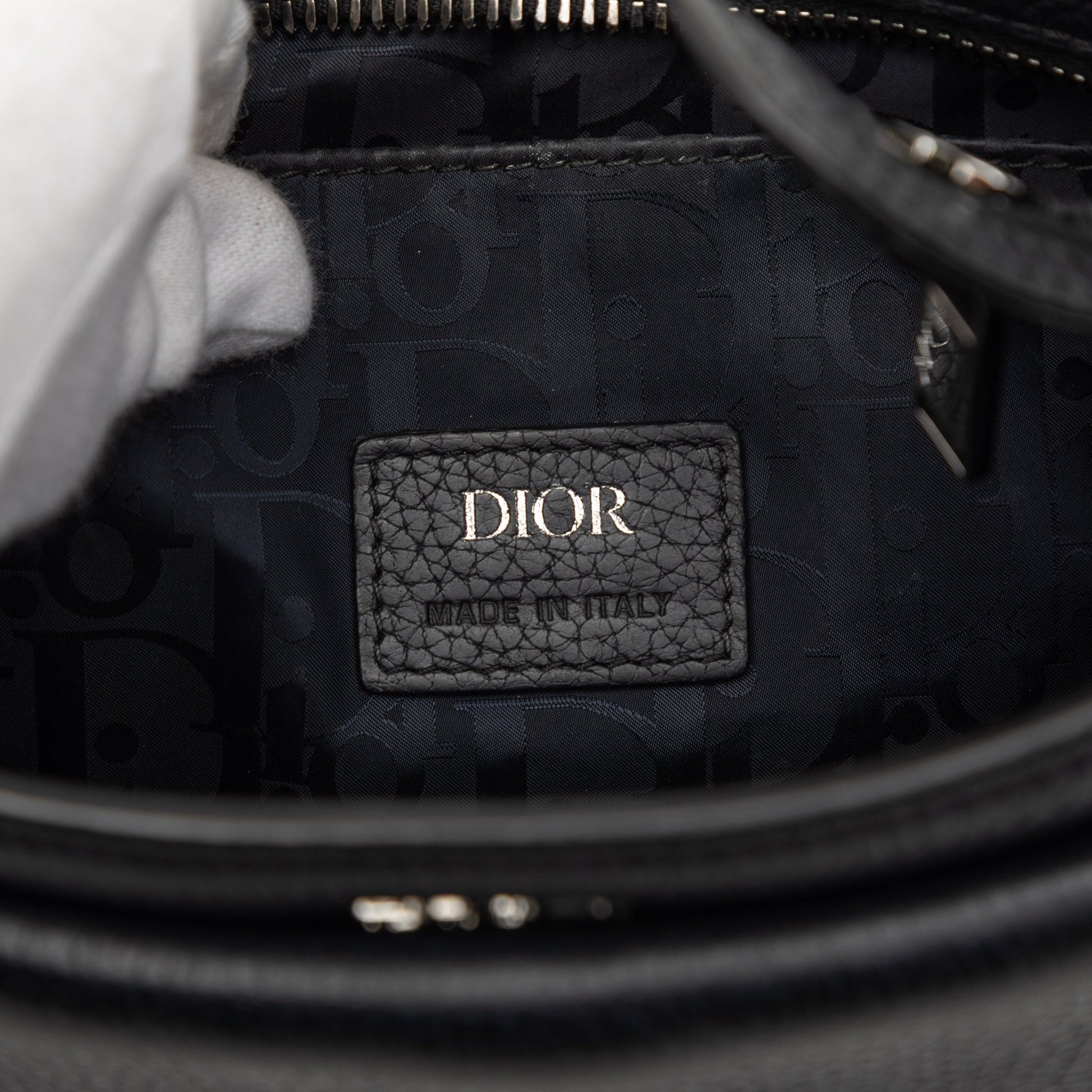 Dior Grained Calfskin Saddle Soft Bag