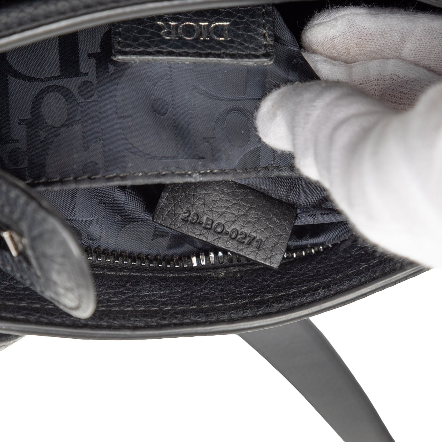 Dior Grained Calfskin Saddle Soft Bag