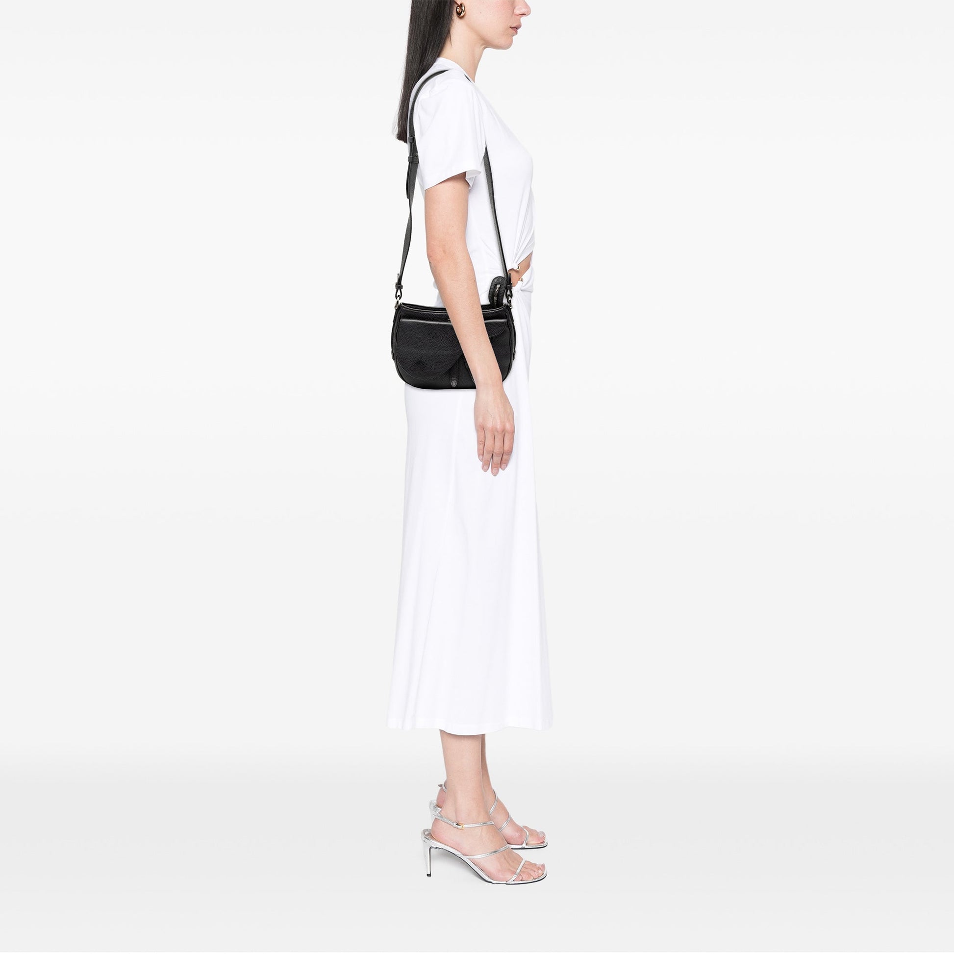 Dior Grained Calfskin Saddle Soft Bag