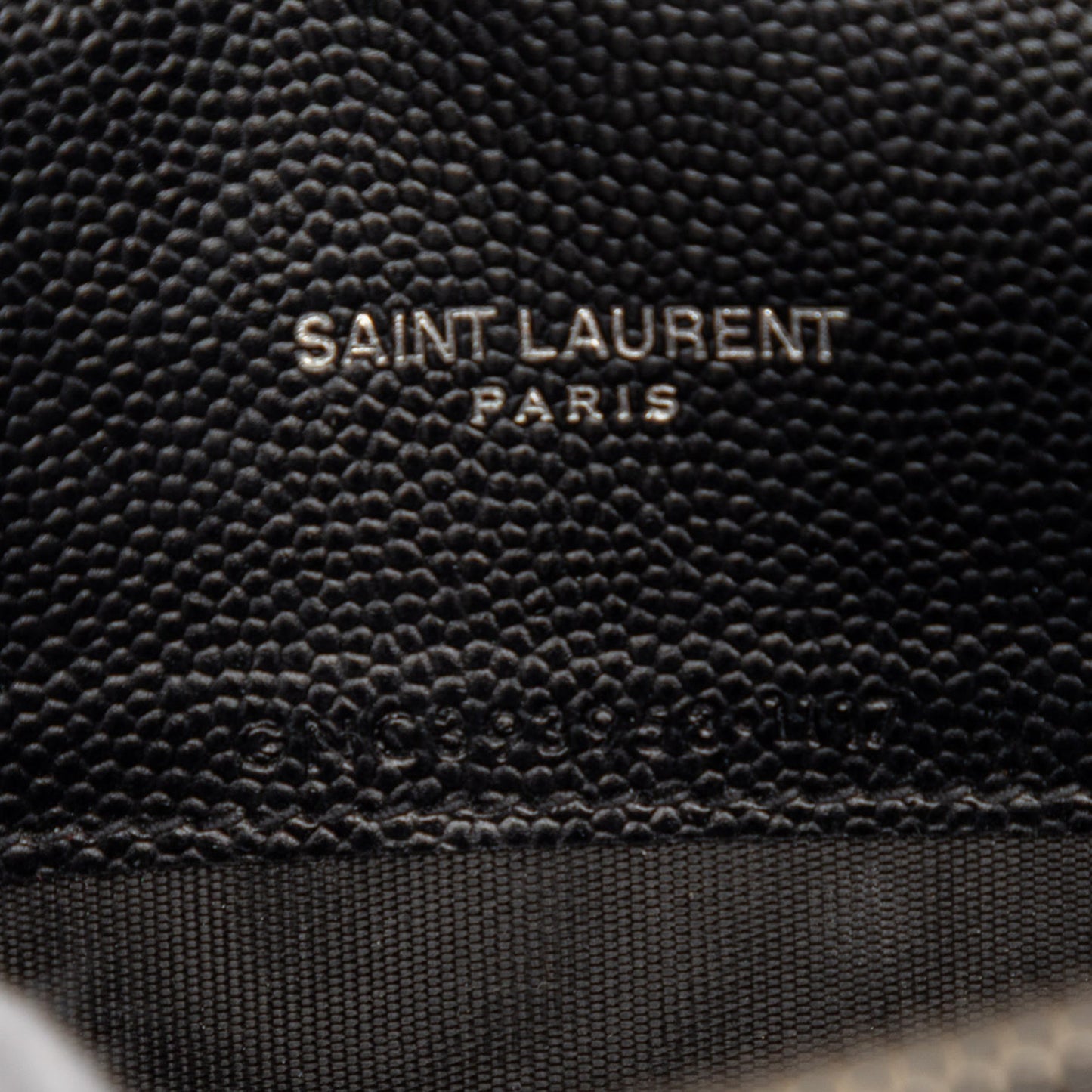Saint Laurent Grain De Poudre Cassandre Envelope Chain Wallet