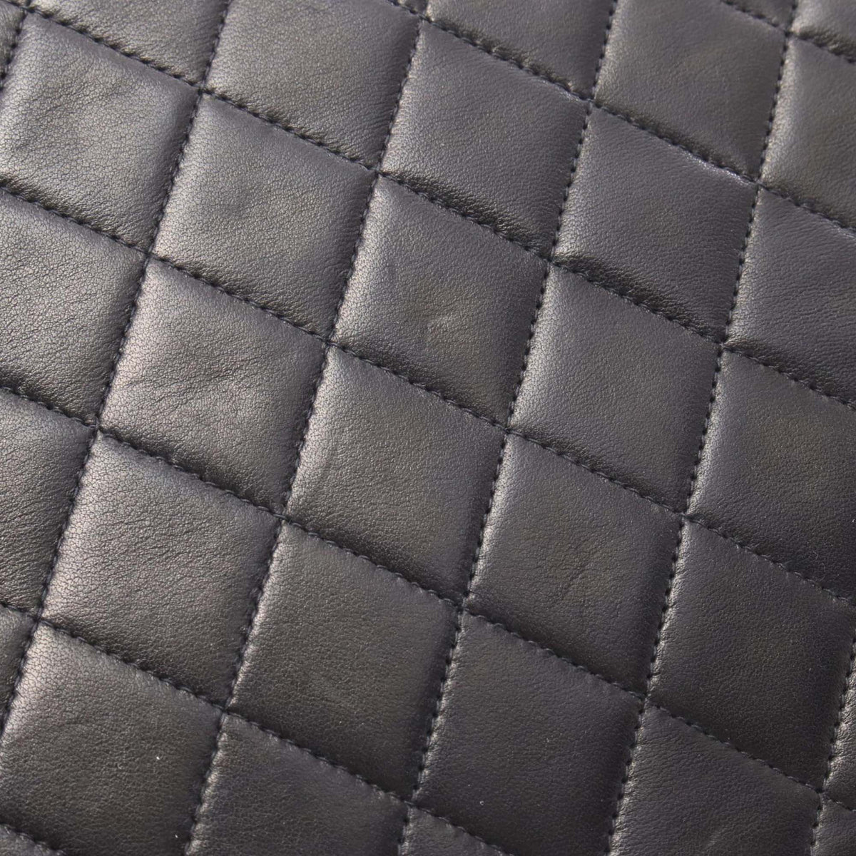Chanel Medium CC Quilted Lambskin Single Flap — Black