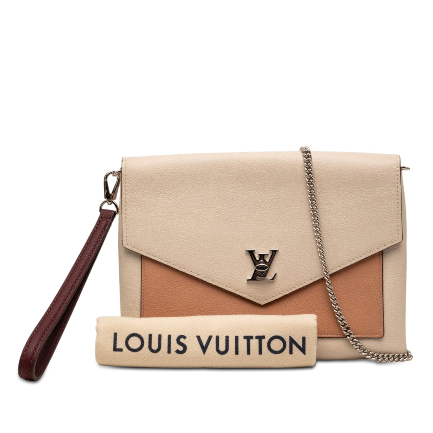 Louis Vuitton Bicolor Leather MyLockMe Chain Pochette