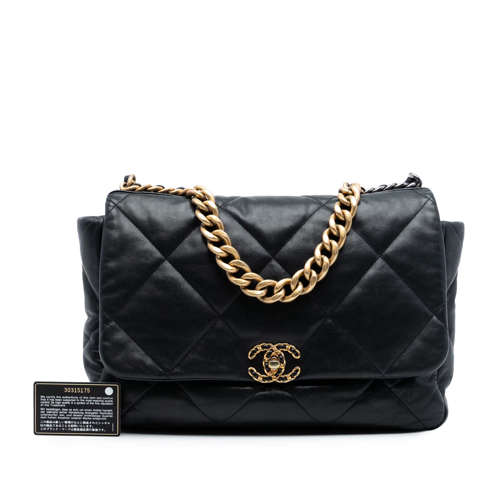 Chanel Maxi Lambskin 19 Flap