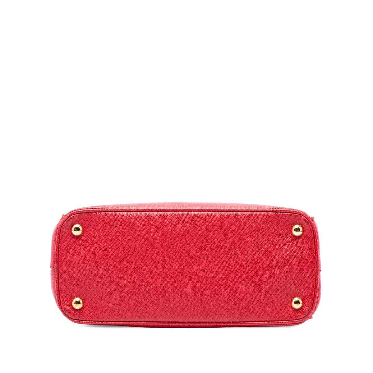 Prada Medium Saffiano Galleria Double Zip Satchel — Red