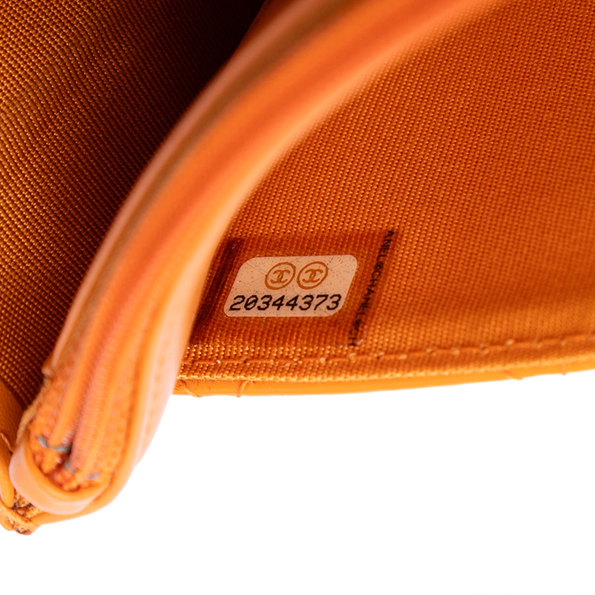 CC Quilted Patent Wallet on Chain