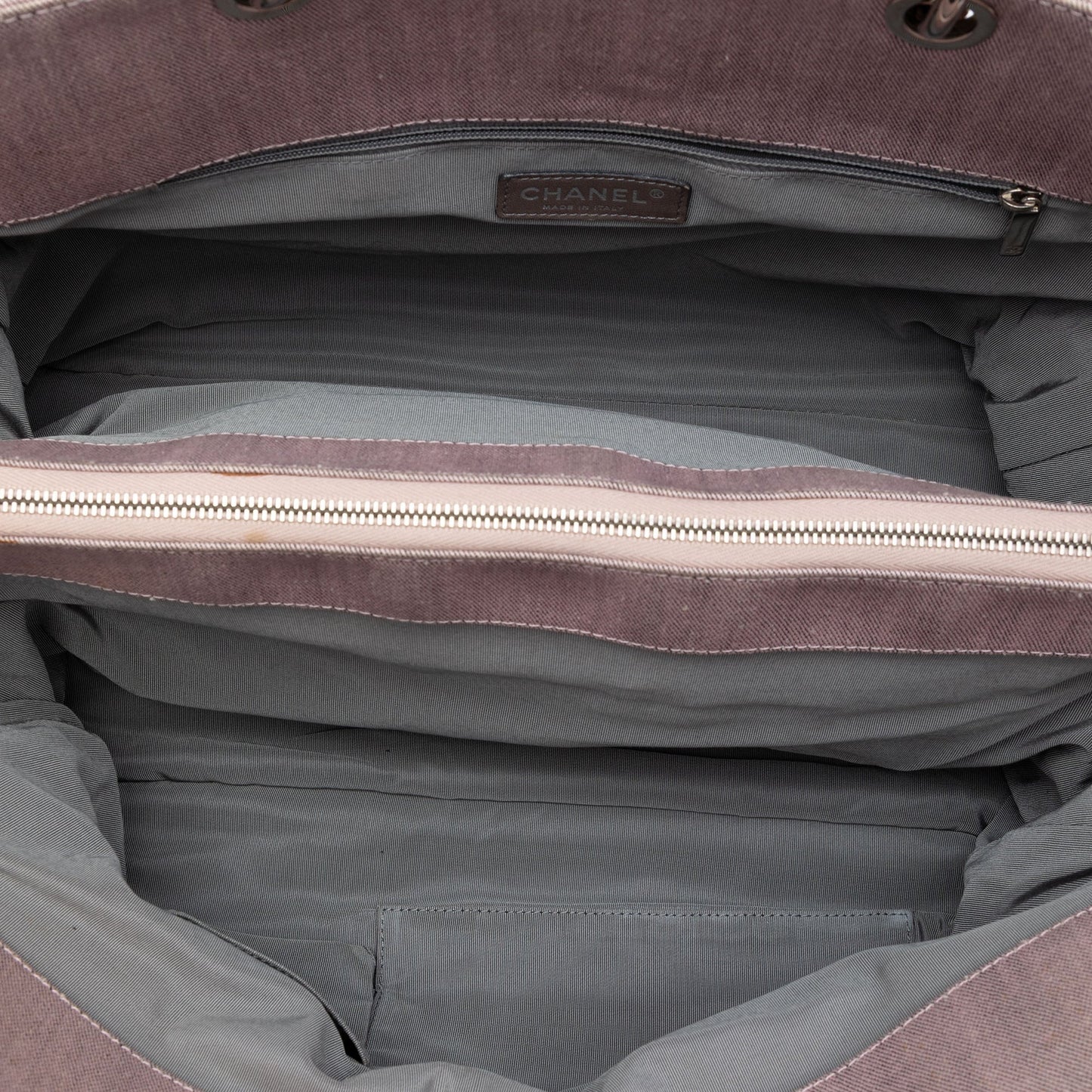 Chanel Large CC Quilted Denim Tote
