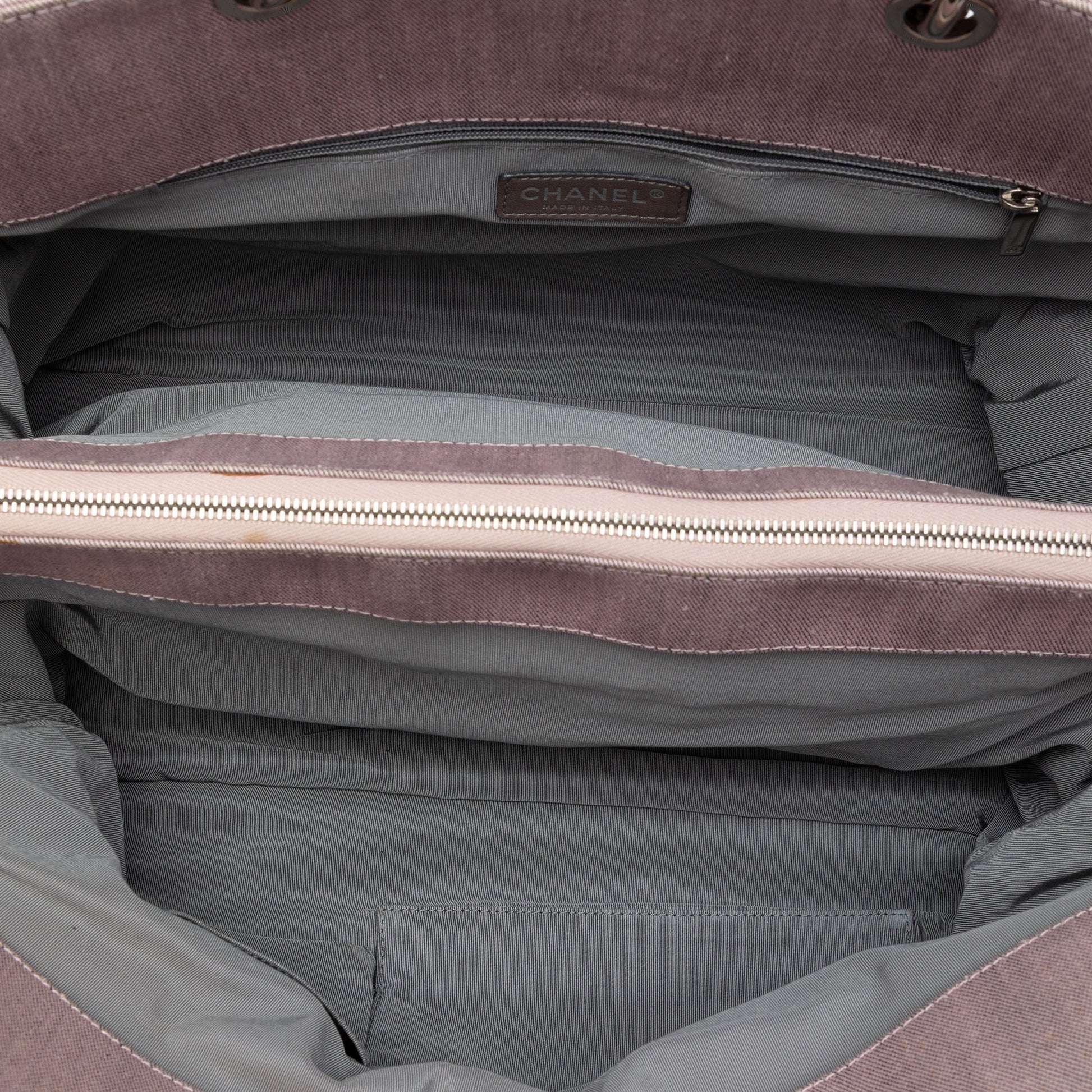 Chanel Large CC Quilted Denim Tote