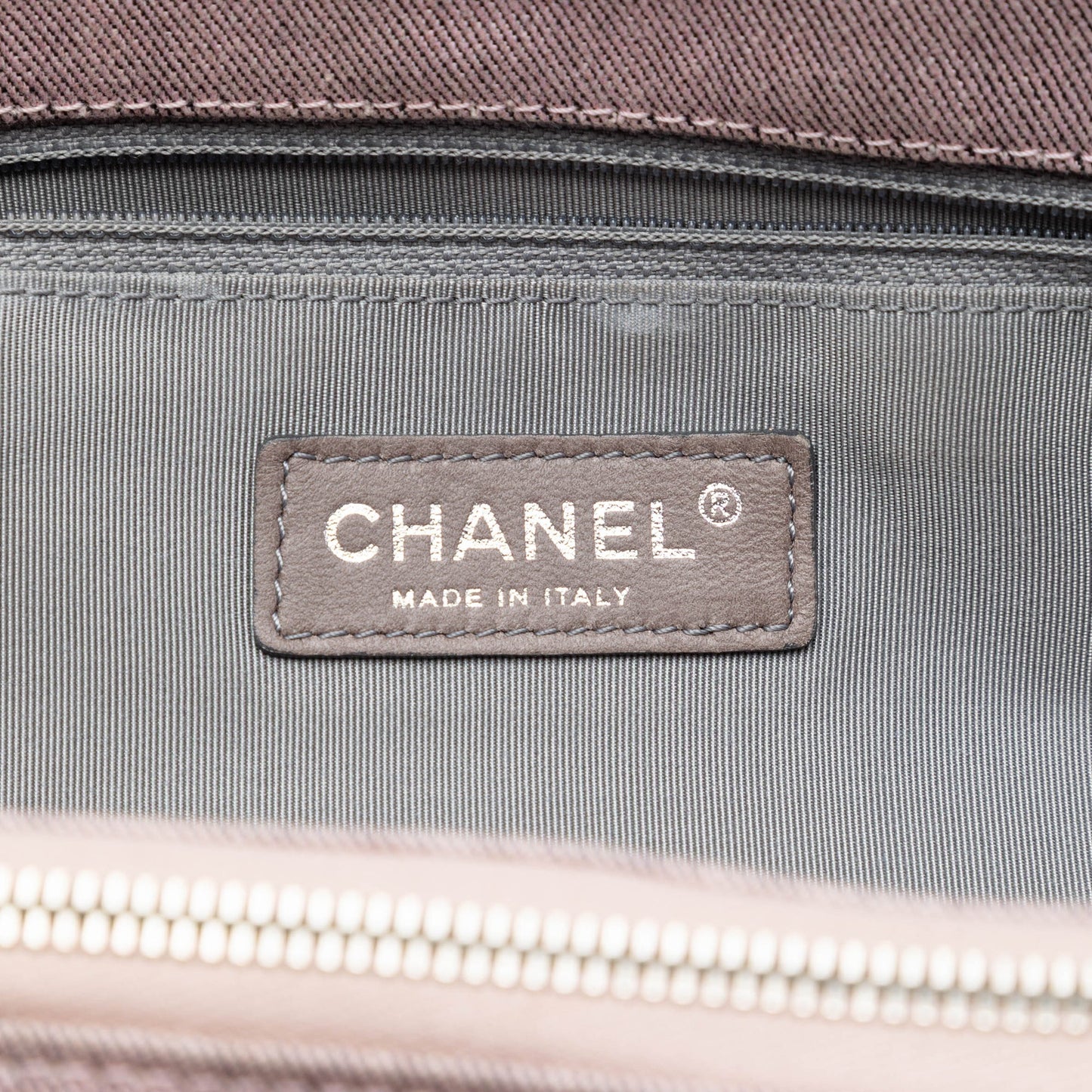 Chanel Large CC Quilted Denim Tote