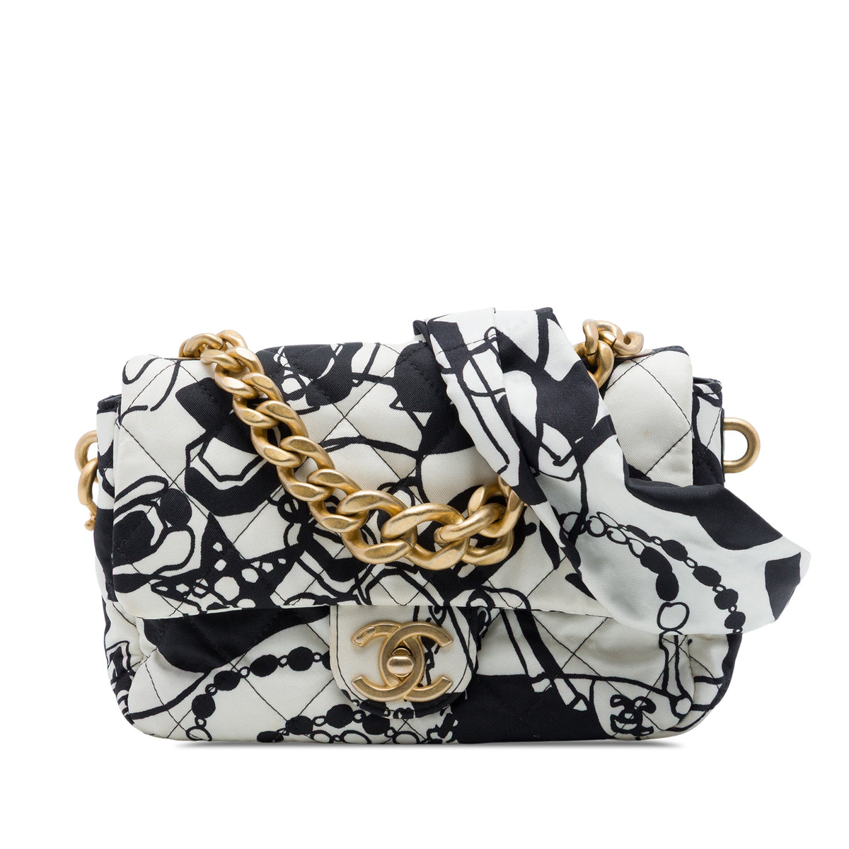 Chanel Mini Printed Canvas Deer Coco Flap