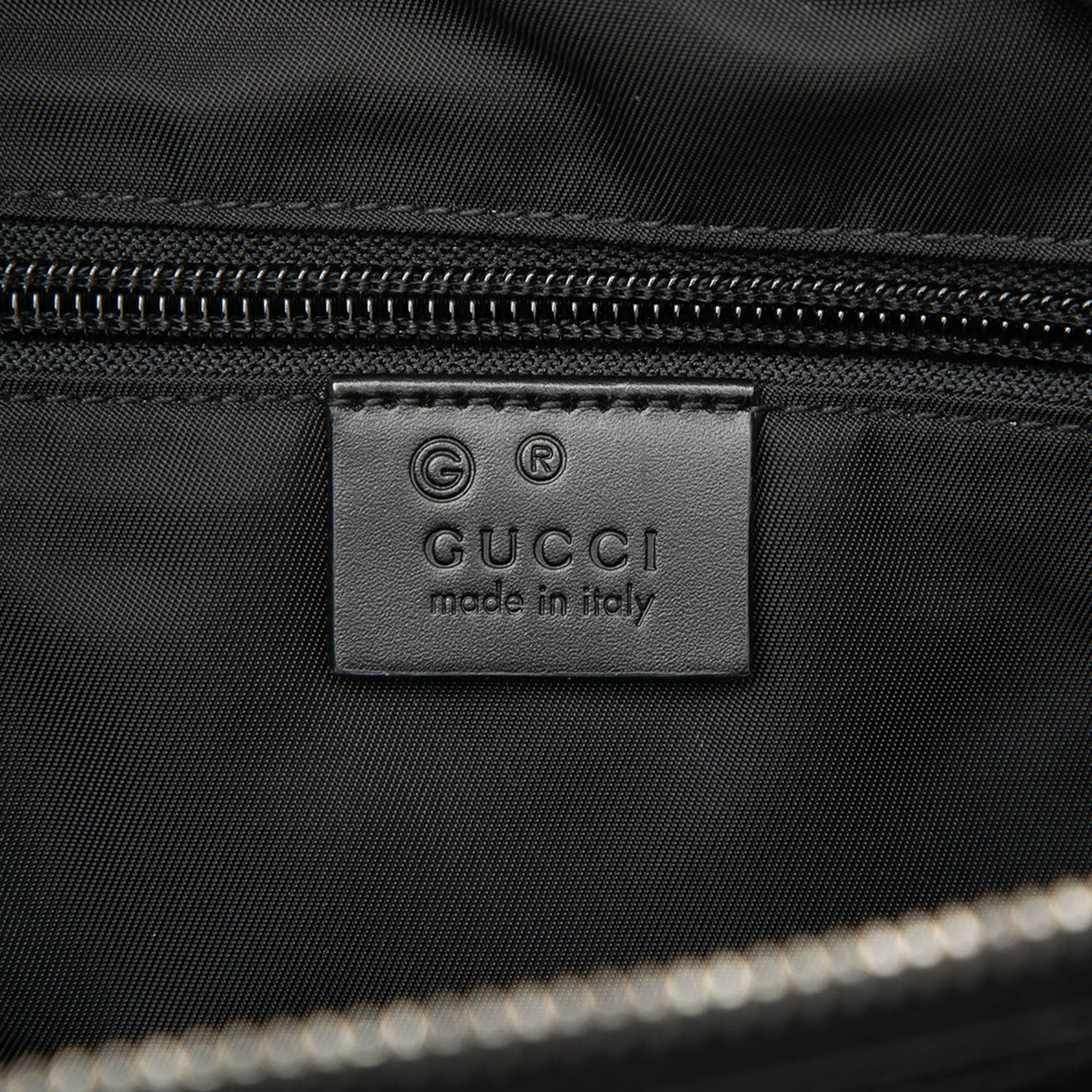 Gucci Canvas Techno Web Vertical Zip Tote
