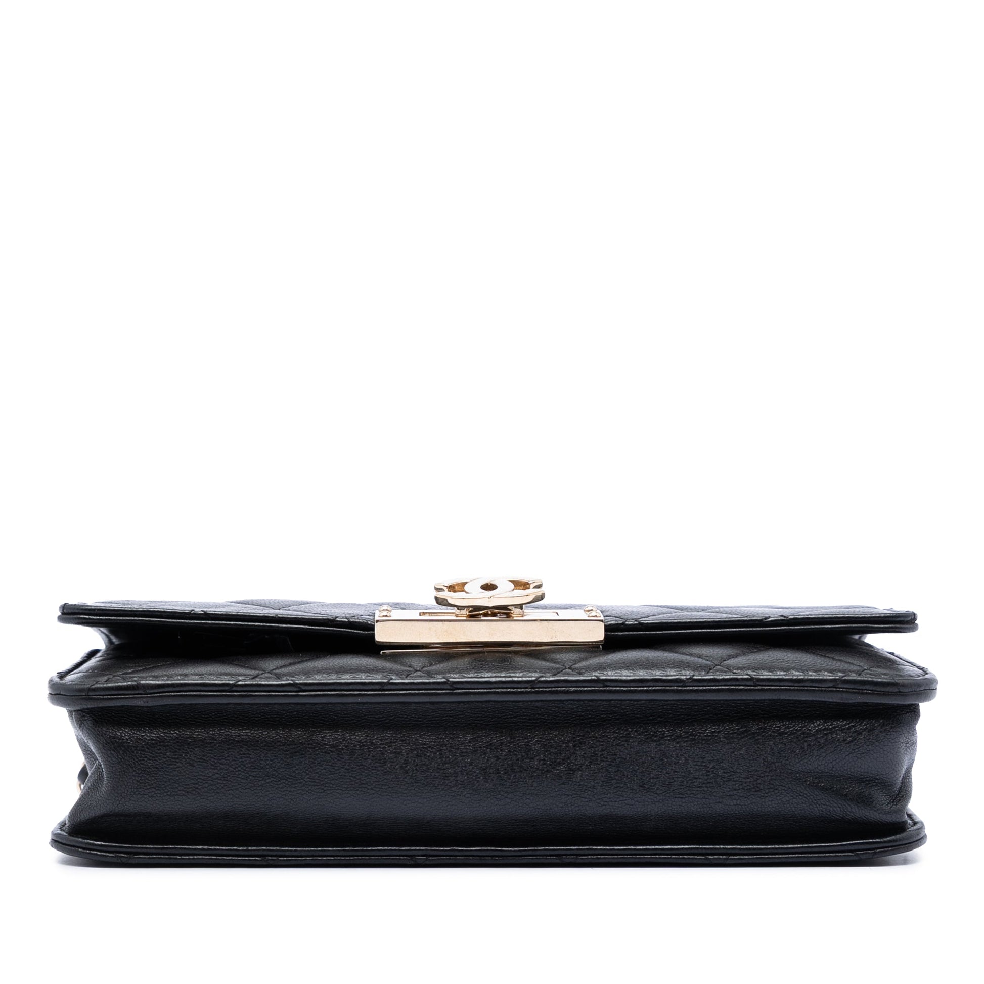Chanel Quilted Lambskin Golden Class Wallet On Chain