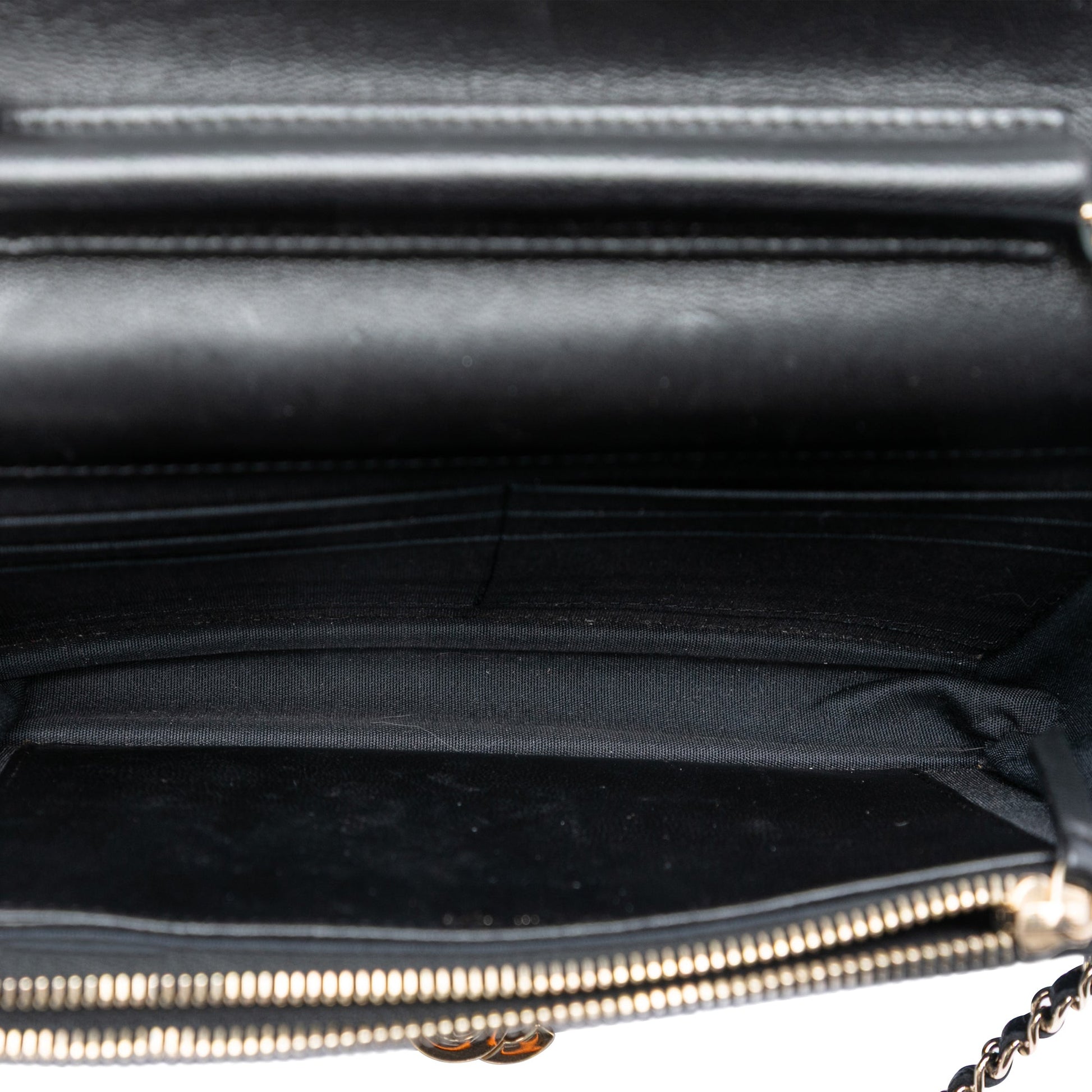 Chanel Quilted Lambskin Golden Class Wallet On Chain