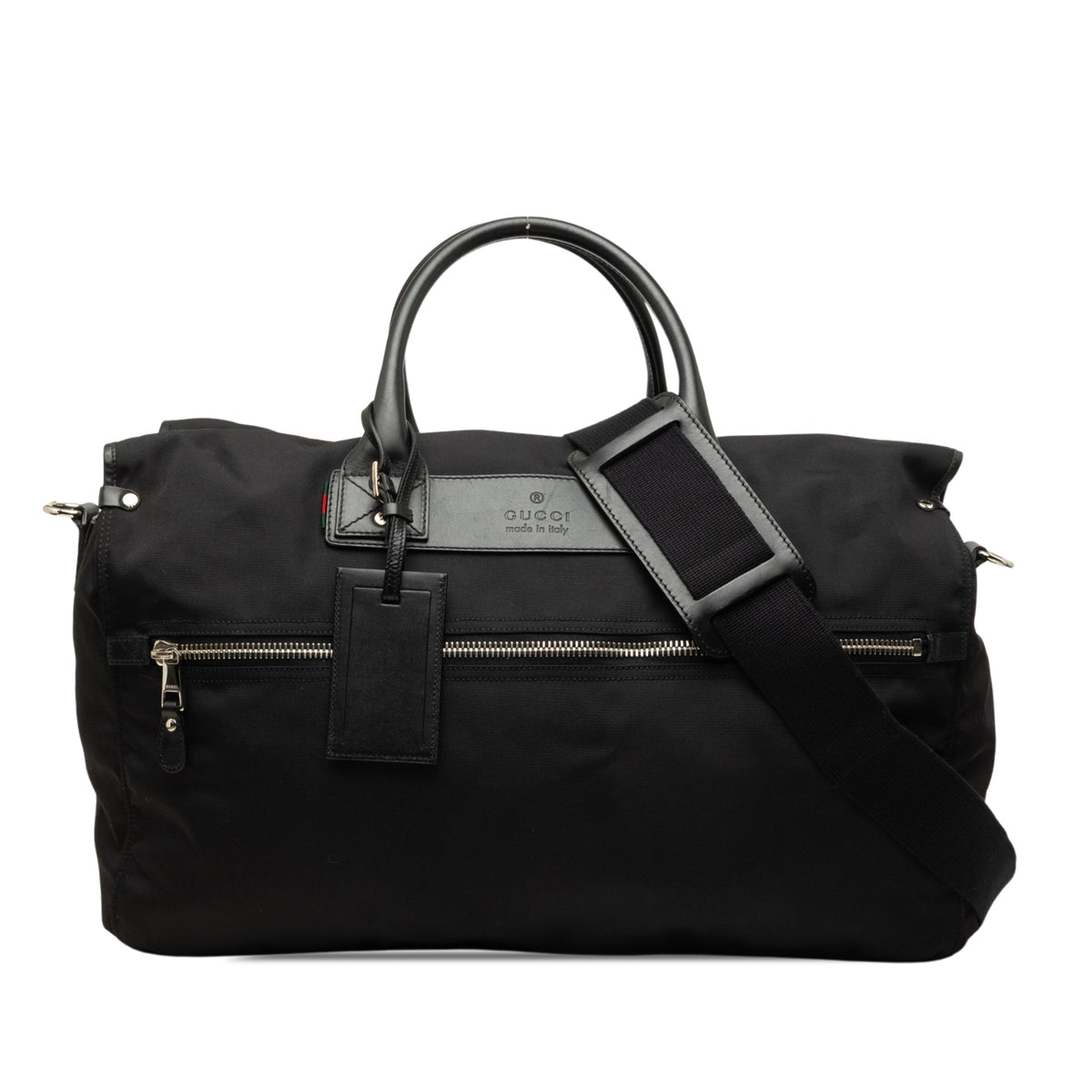 Gucci Nylon Web Travel Bag — Black