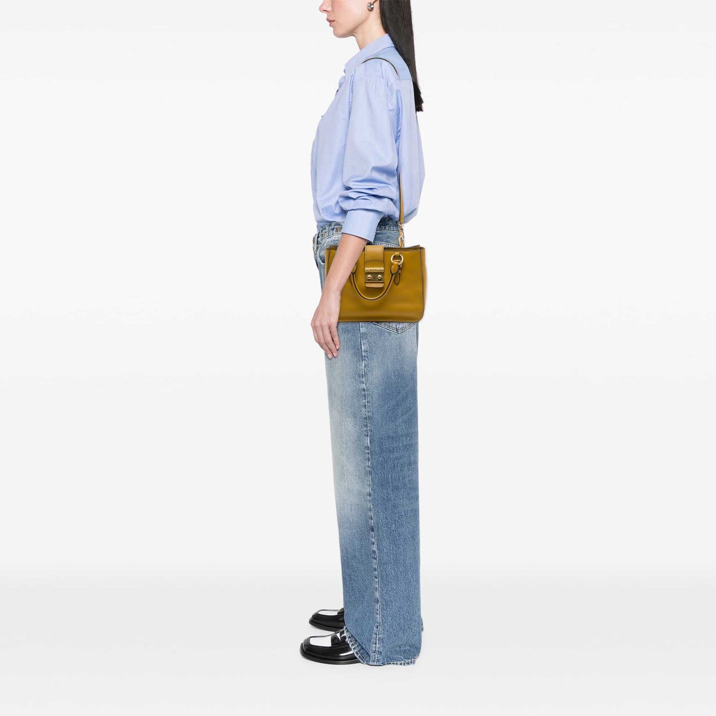 Miu Miu Goatskin Madras Satchel