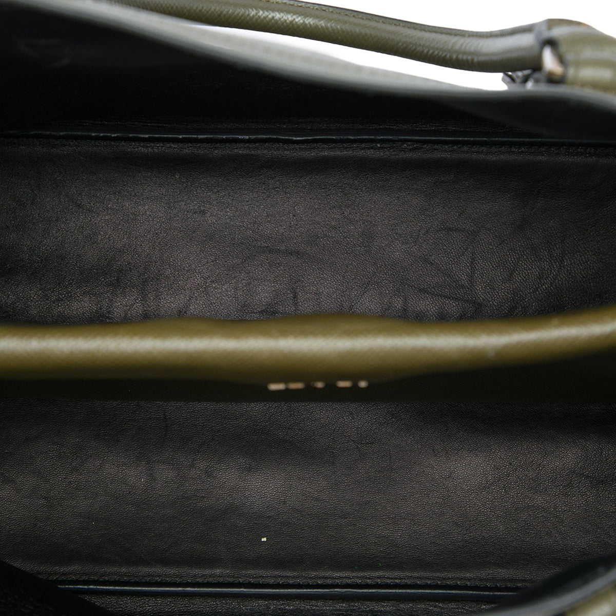 Prada Large Saffiano Cuir Double Handle Satchel — Green