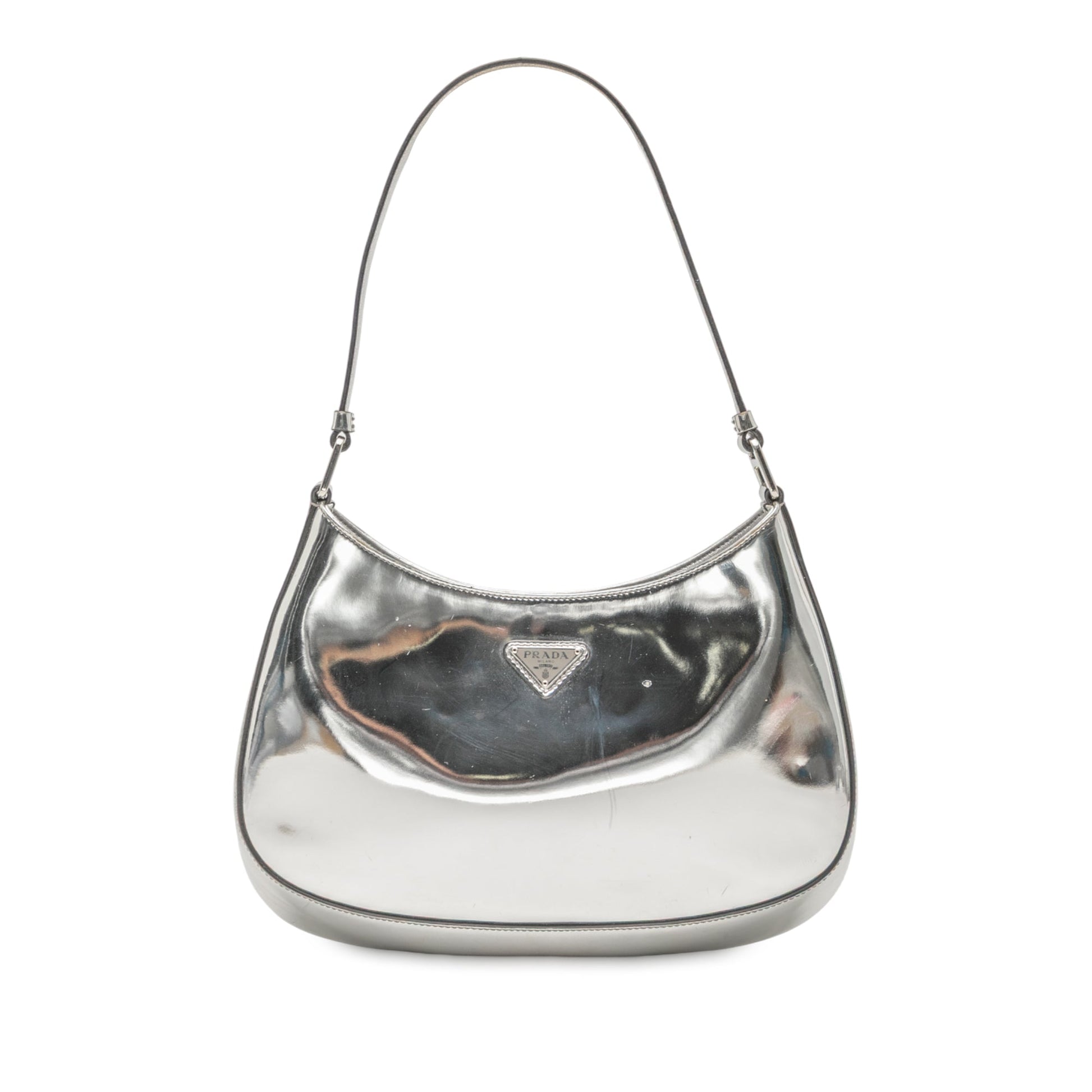 Prada Brushed Leather Cleo Shoulder Bag