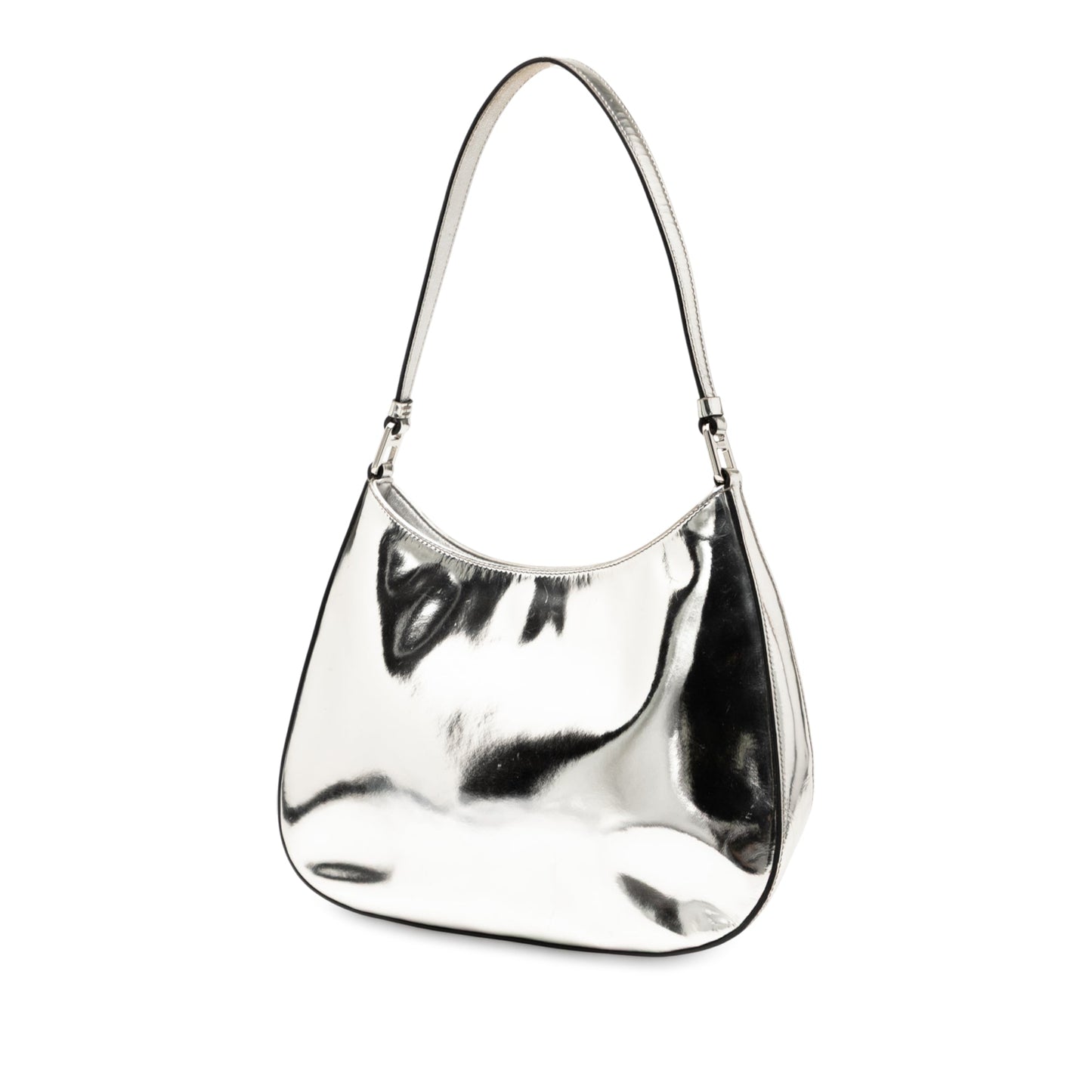 Prada Brushed Leather Cleo Shoulder Bag