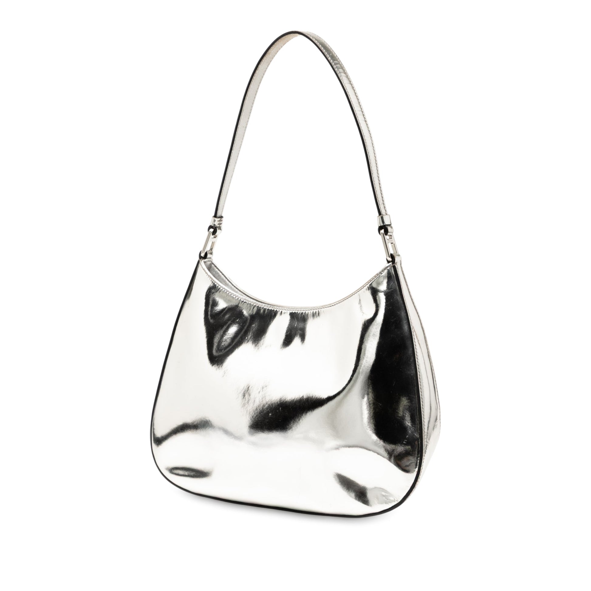 Prada Brushed Leather Cleo Shoulder Bag