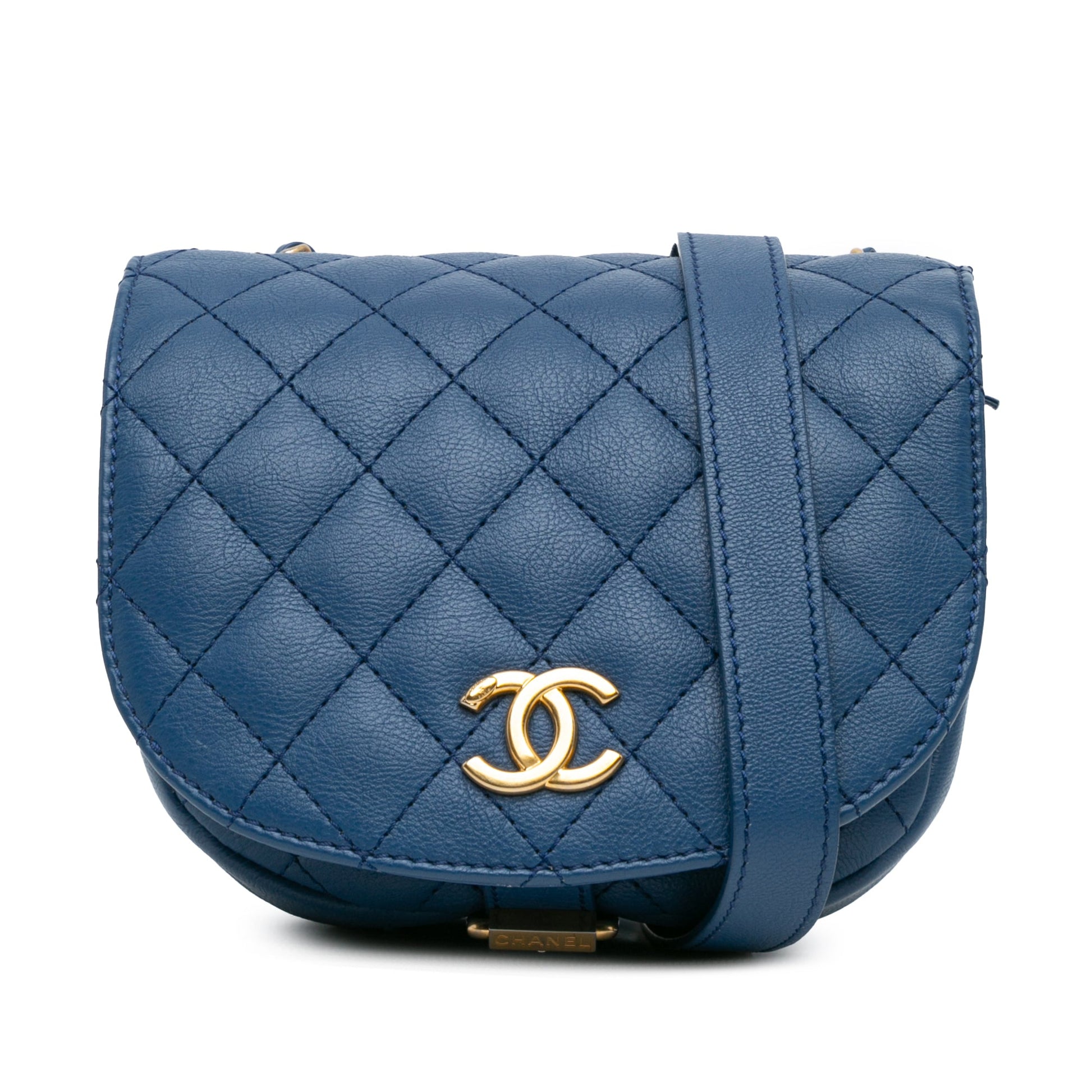 Chanel Quilted Grained Calfskin Casual Trip Messenger