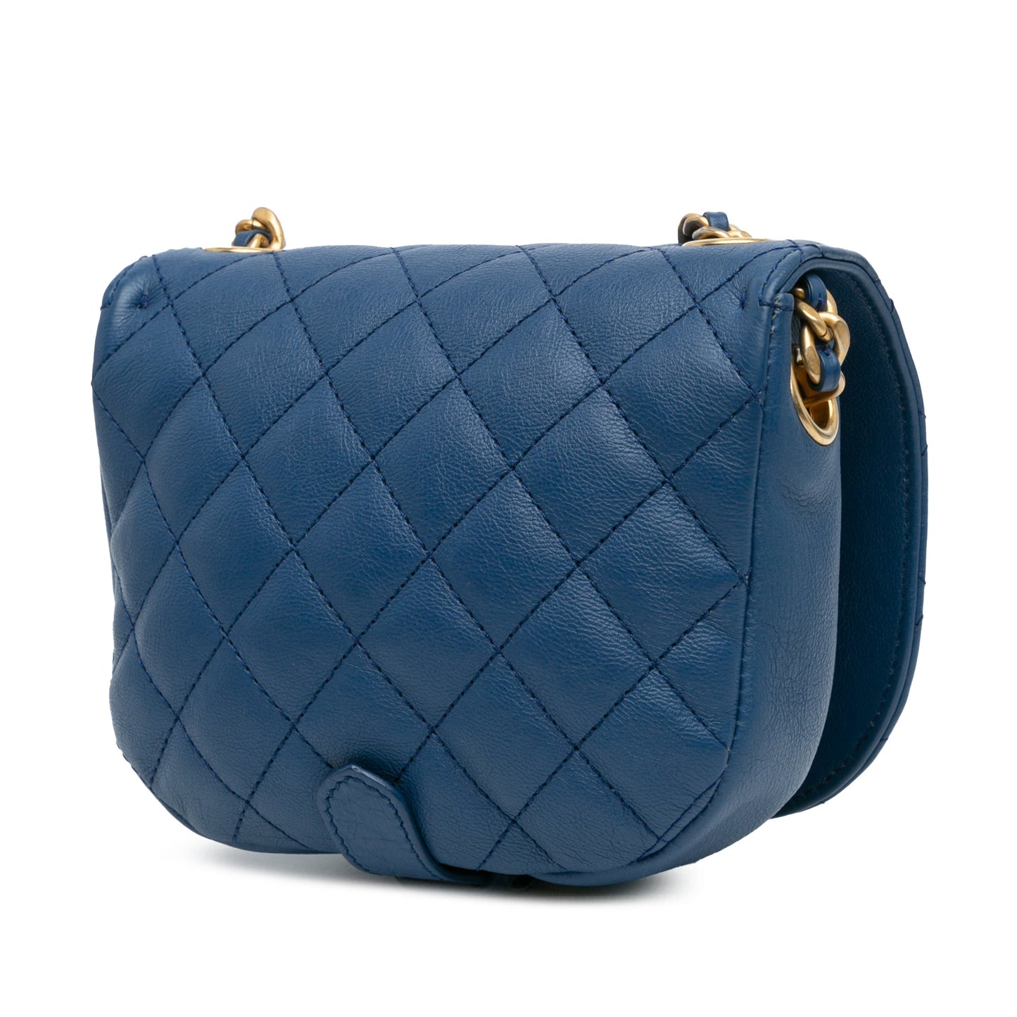 Chanel Quilted Grained Calfskin Casual Trip Messenger