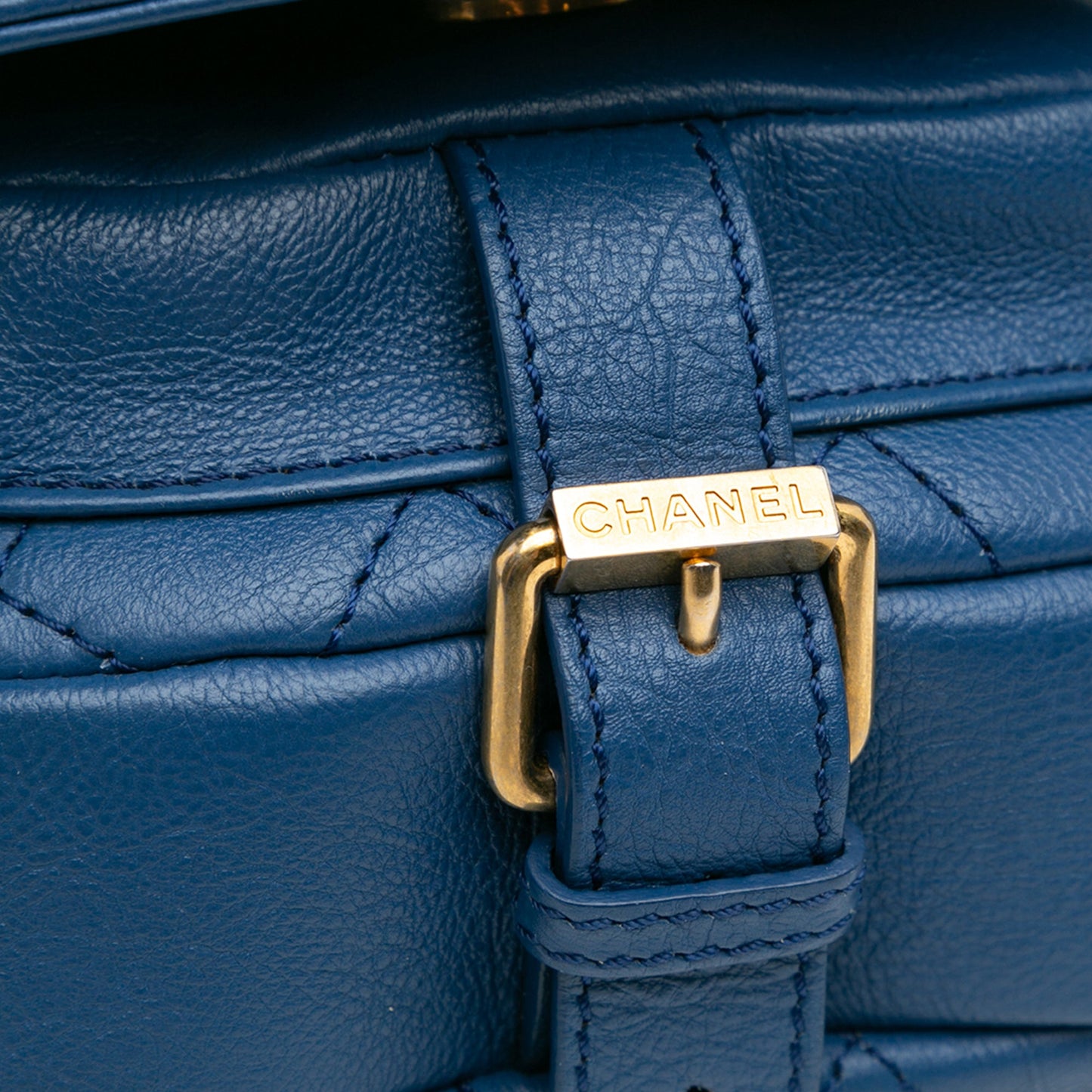 Chanel Quilted Grained Calfskin Casual Trip Messenger