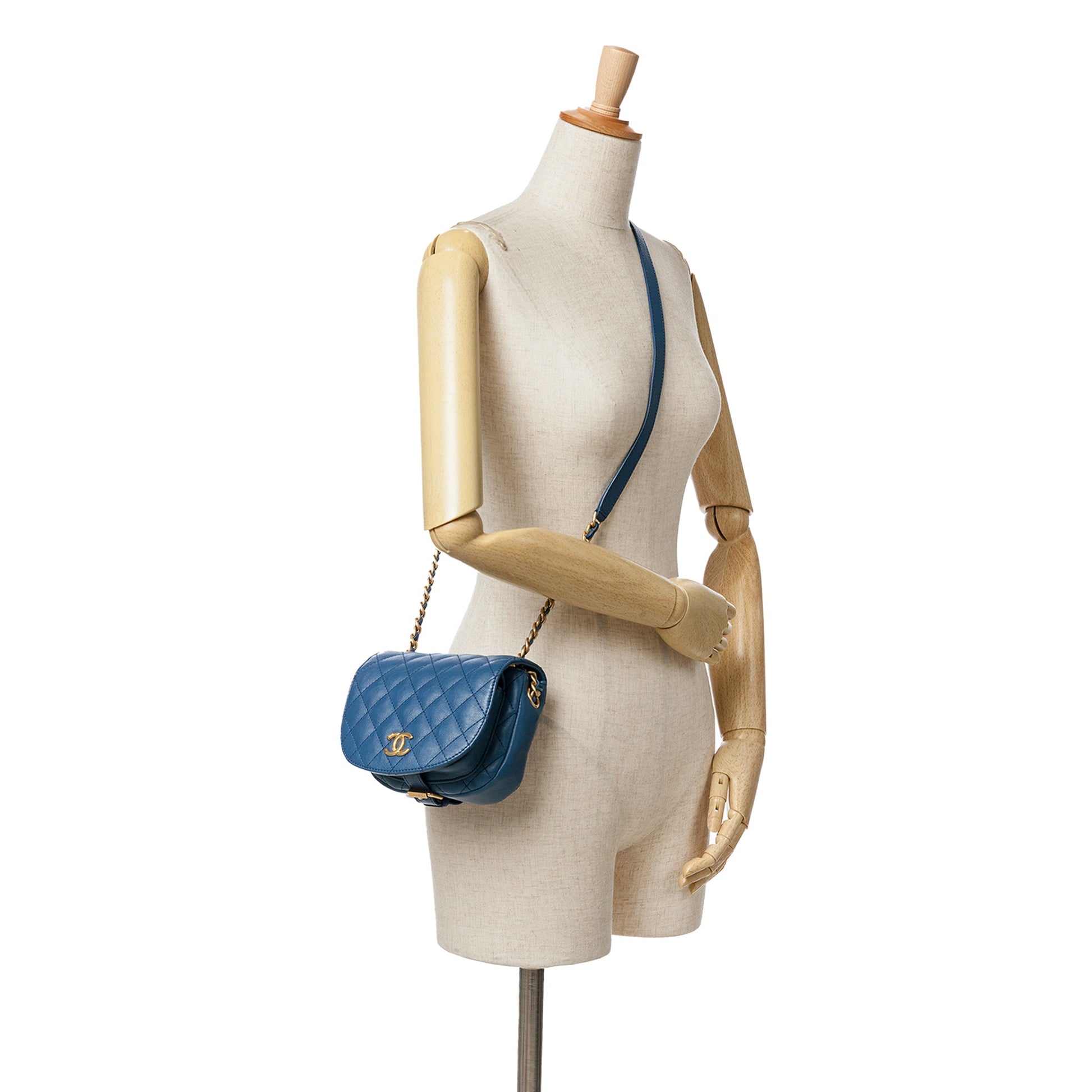 Chanel Quilted Grained Calfskin Casual Trip Messenger