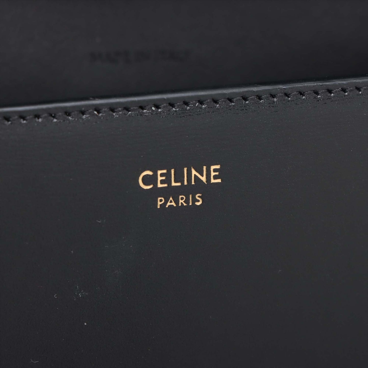 Celine Shiny Calfskin Triomphe Margo Wallet on Chain