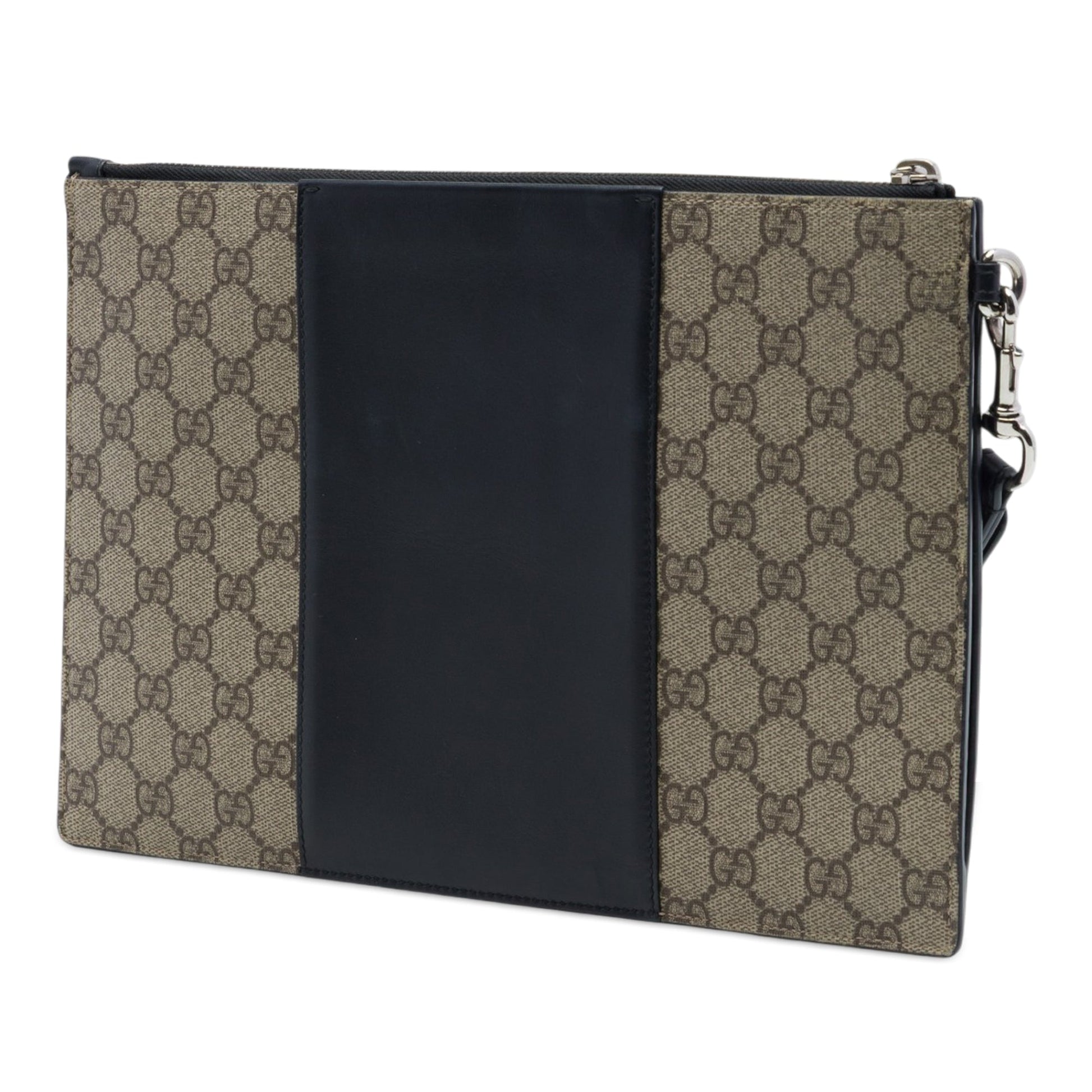 Gucci GG Supreme Wristlet Zip Pouch