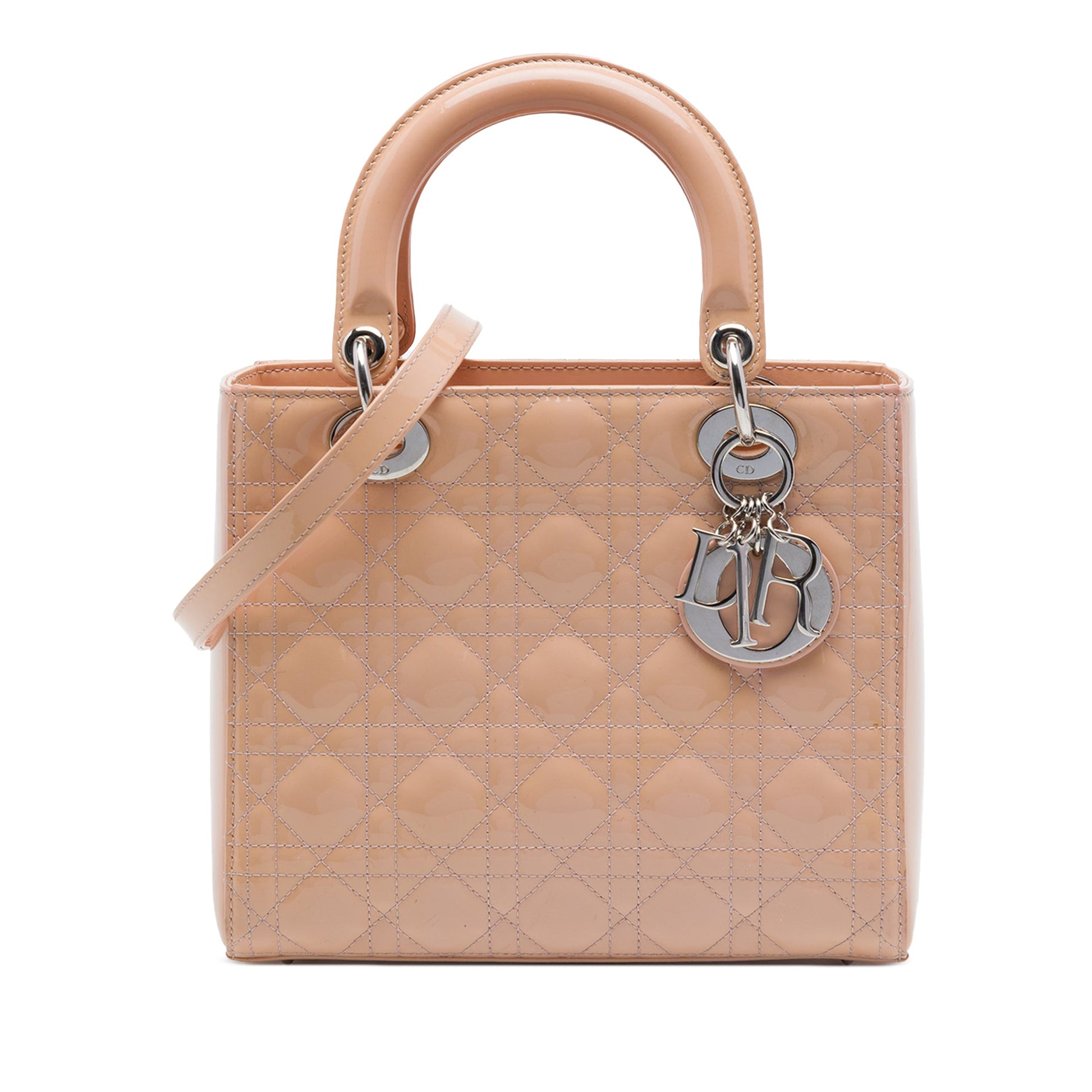 Dior Medium Patent Cannage Lady Dior