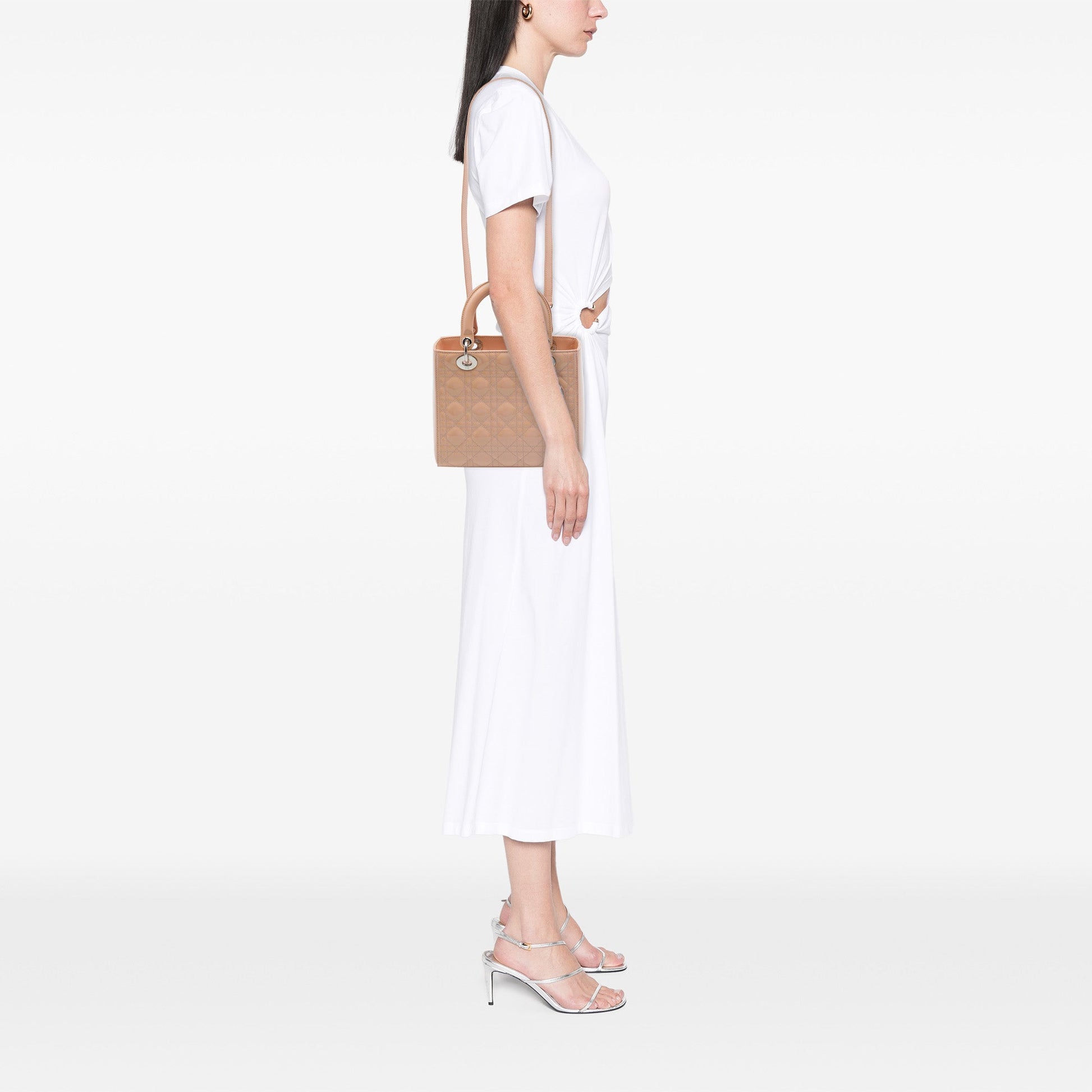 Dior Medium Patent Cannage Lady Dior