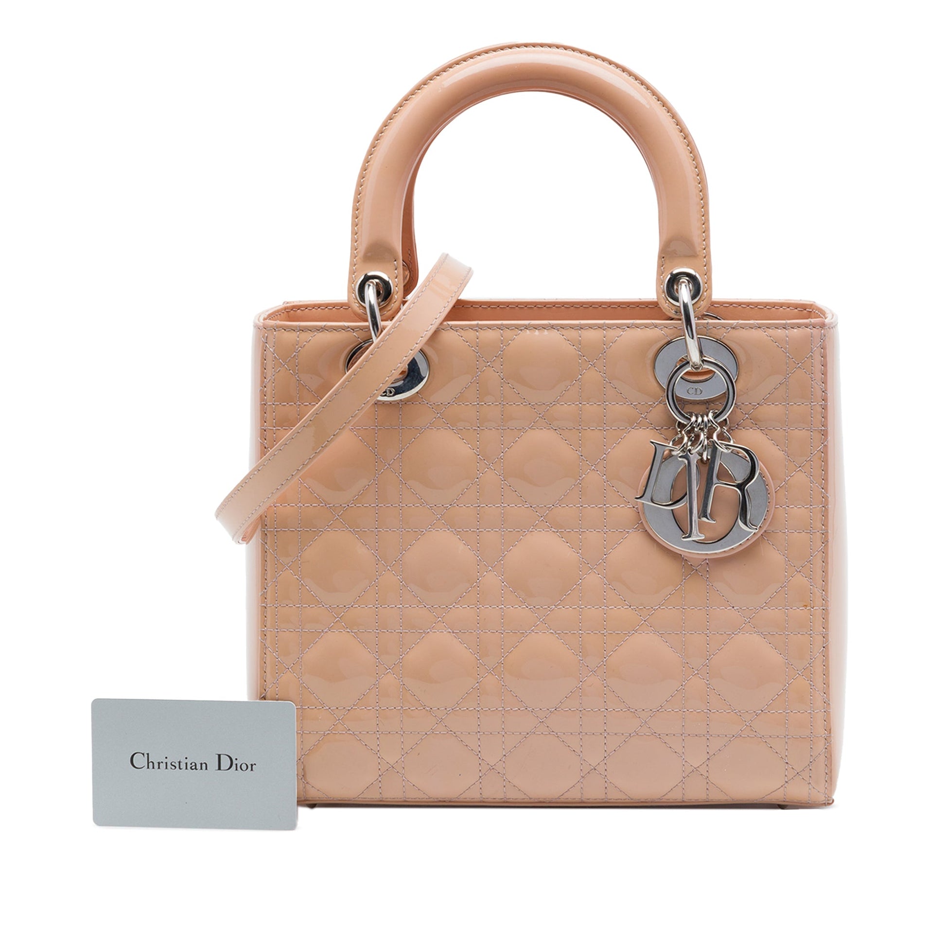 Dior Medium Patent Cannage Lady Dior
