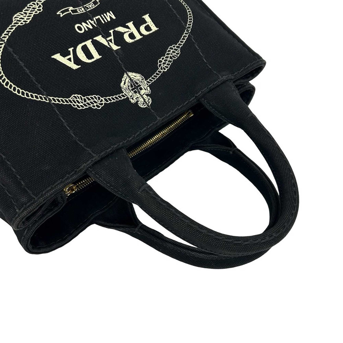 Prada Small Canvas Canapa Logo Tote