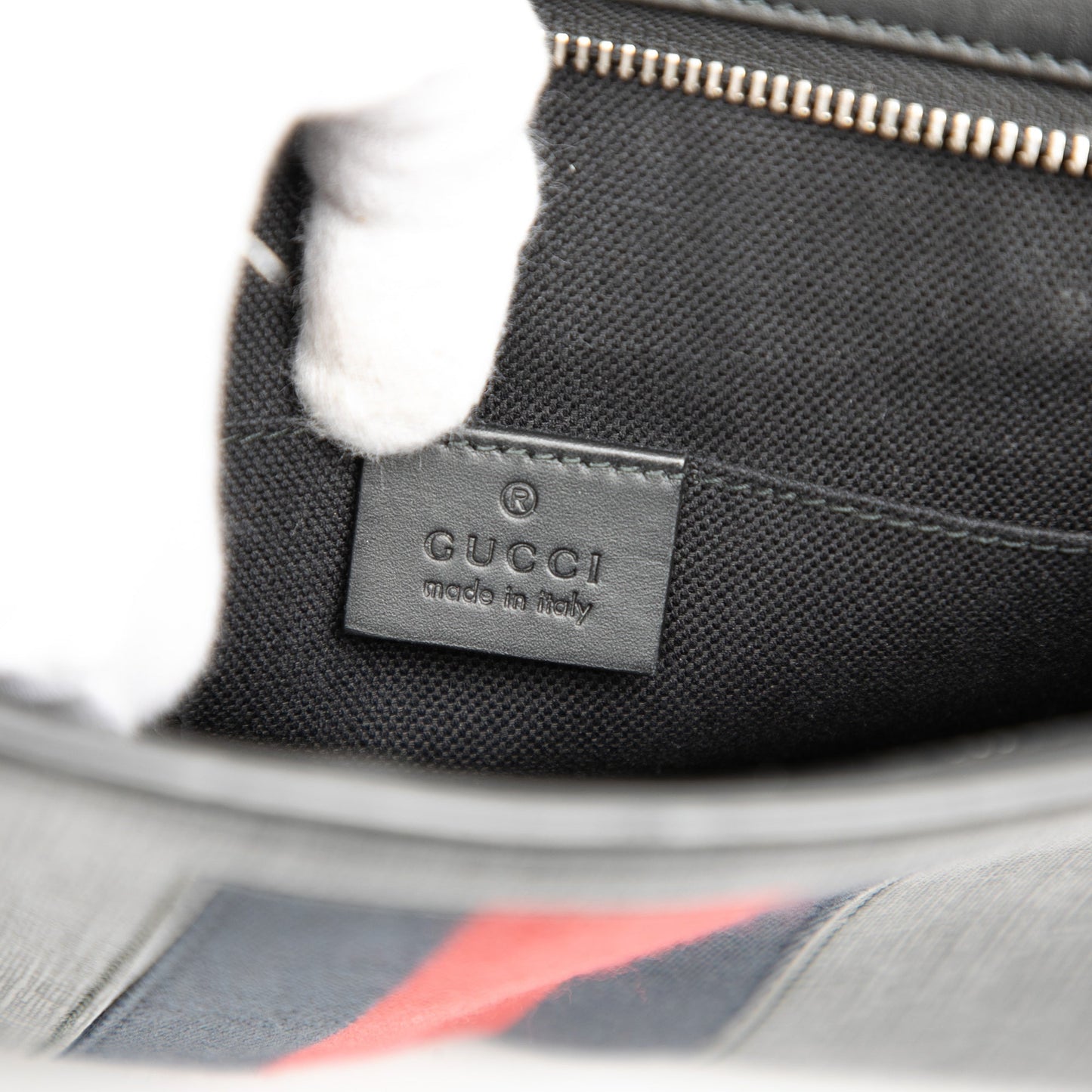 Gucci GG Supreme Web Clutch