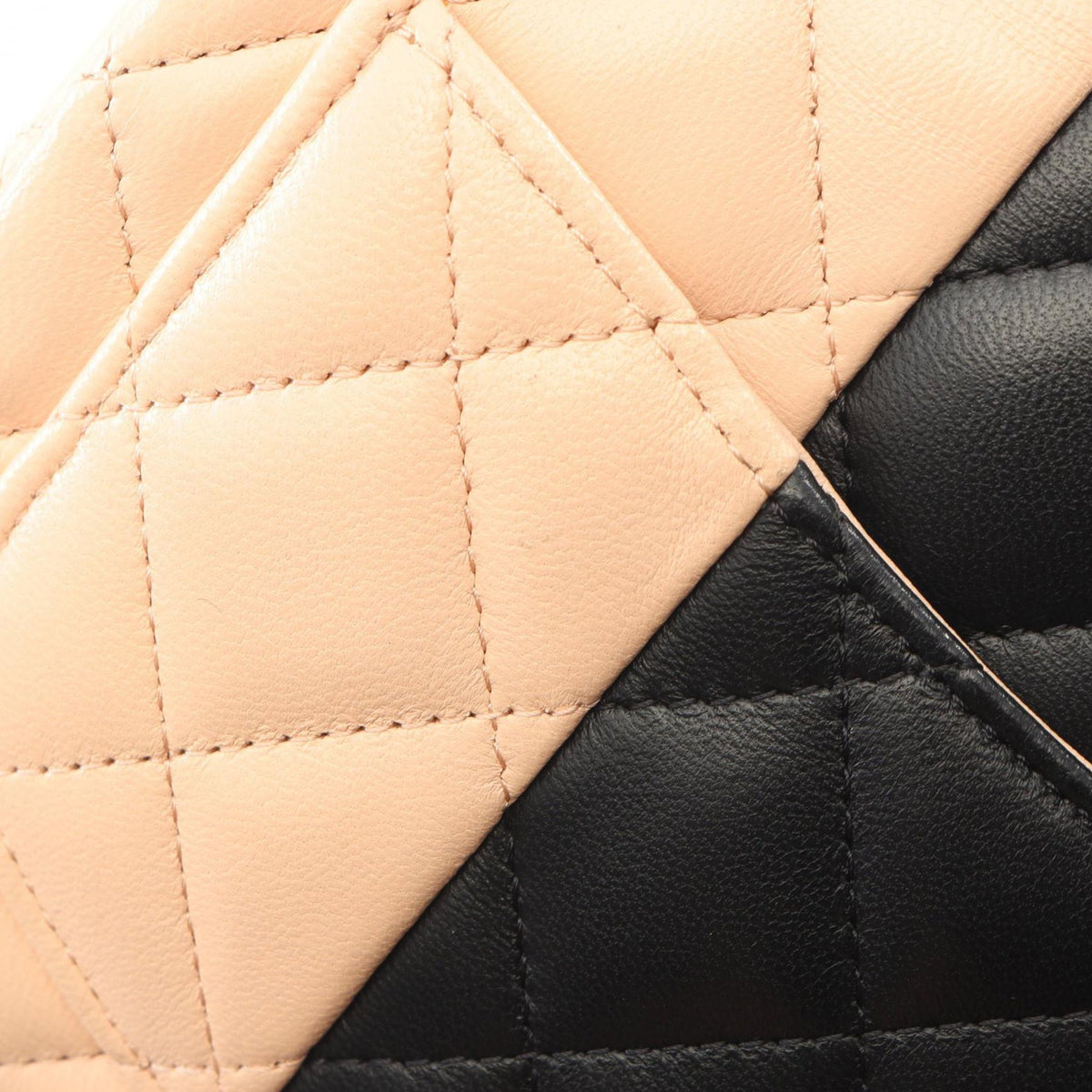 Chanel Mini Square Classic Bicolor Lambskin Single Flap
