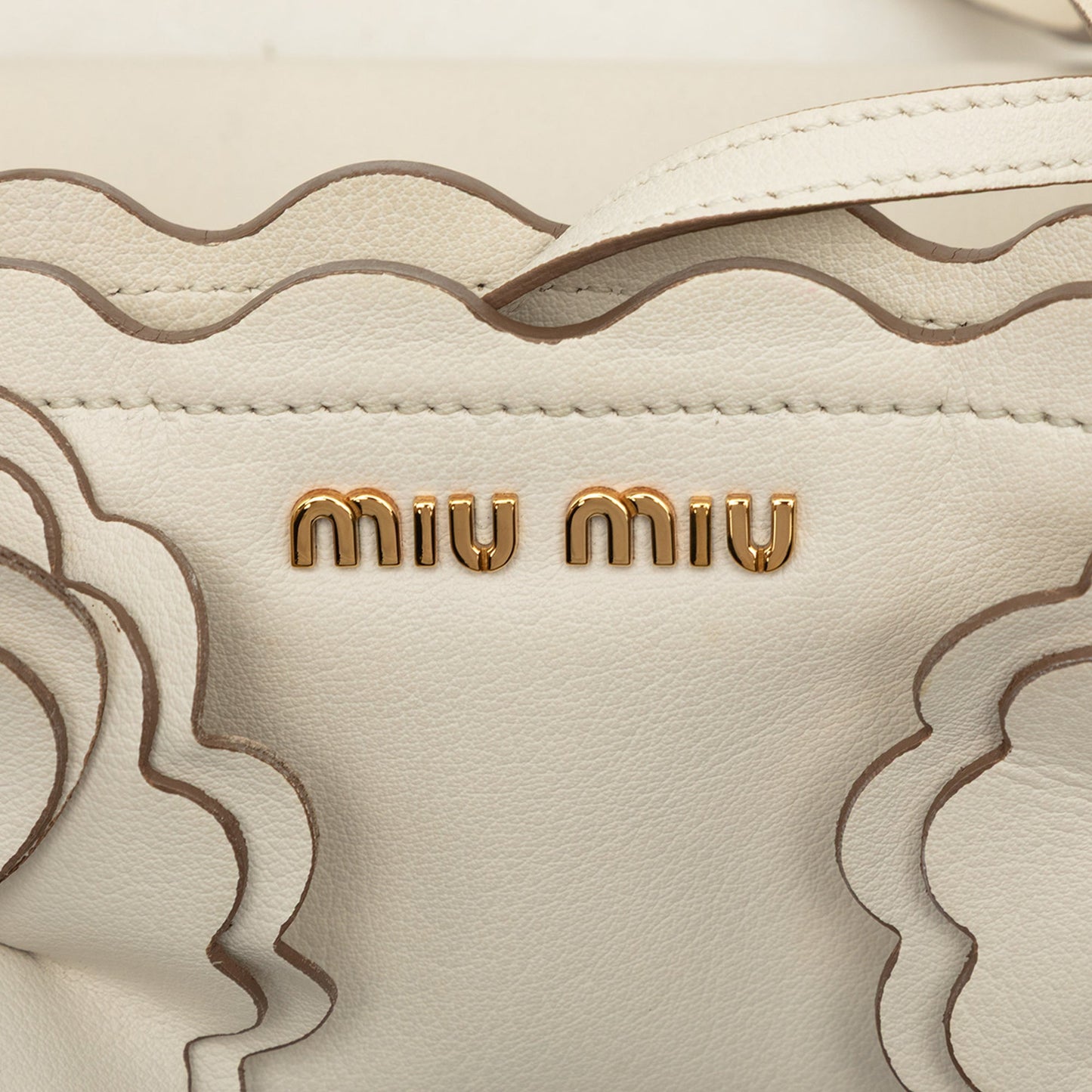 Miu Miu Leather Flower Tote