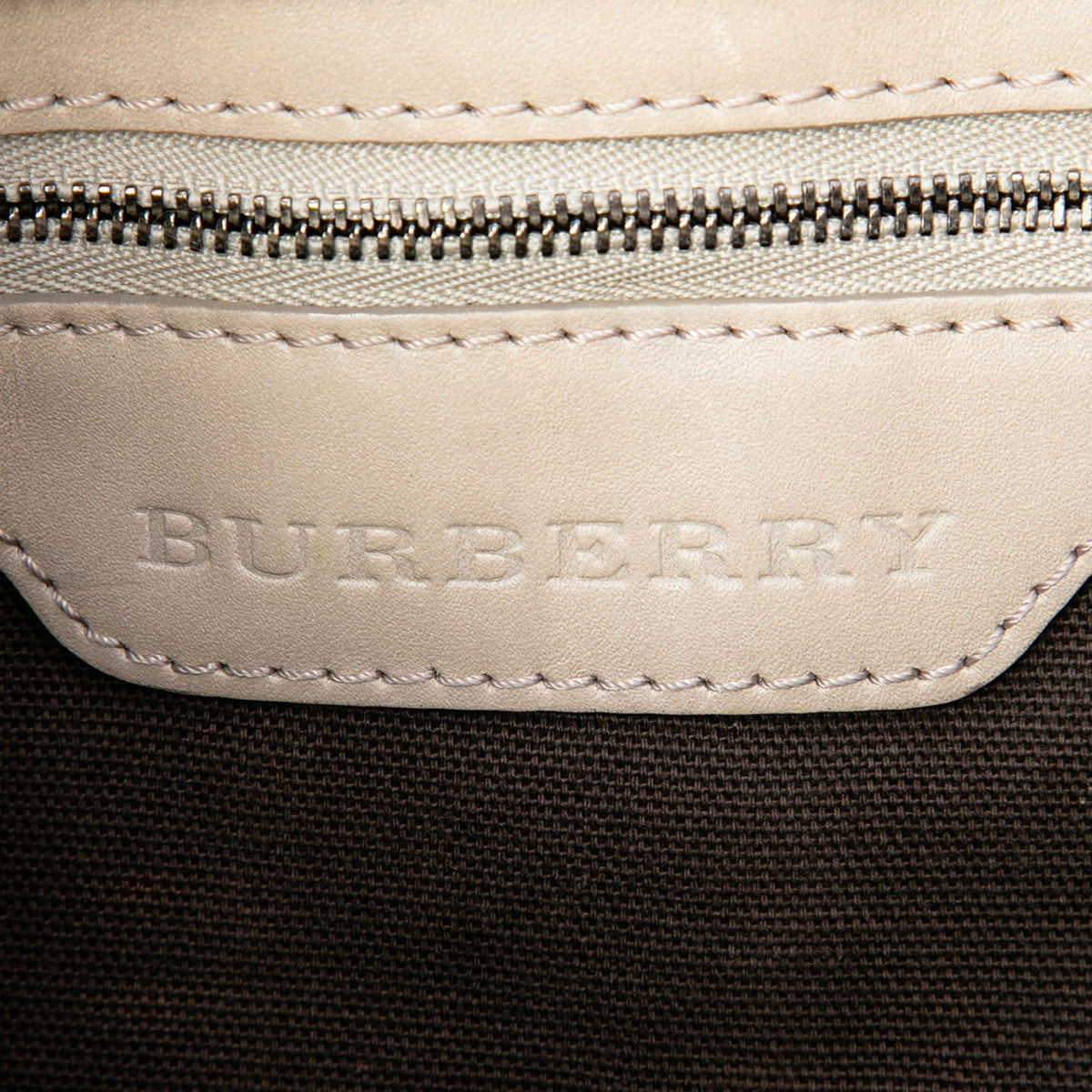 Burberry Smoke Check Coated Canvas Hartham Crossbody — Gray