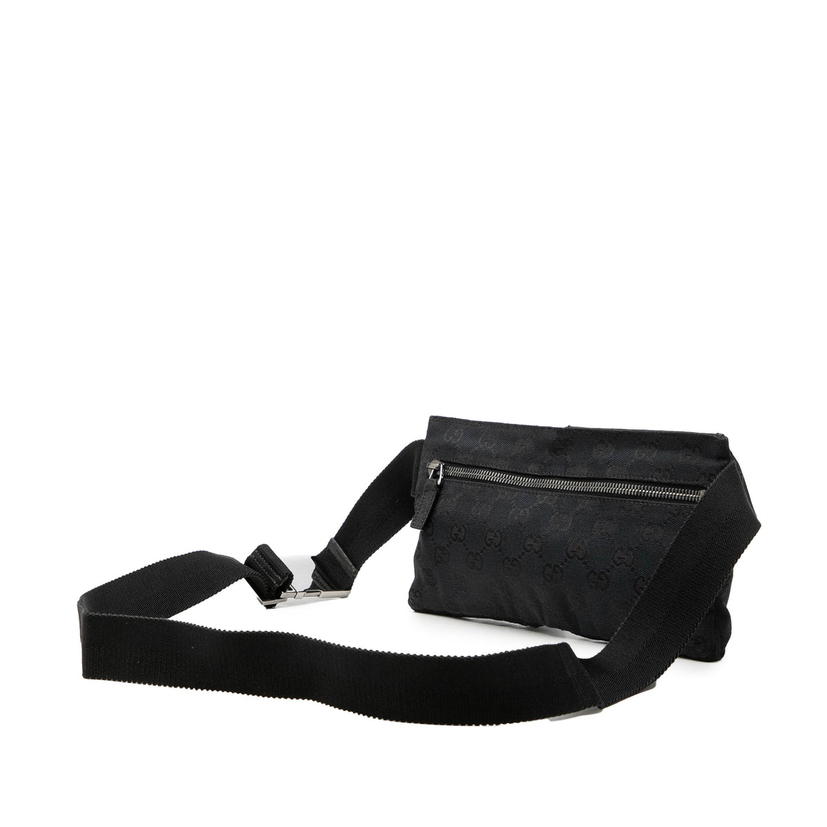 Gucci GG Canvas Double Pocket Belt Bag