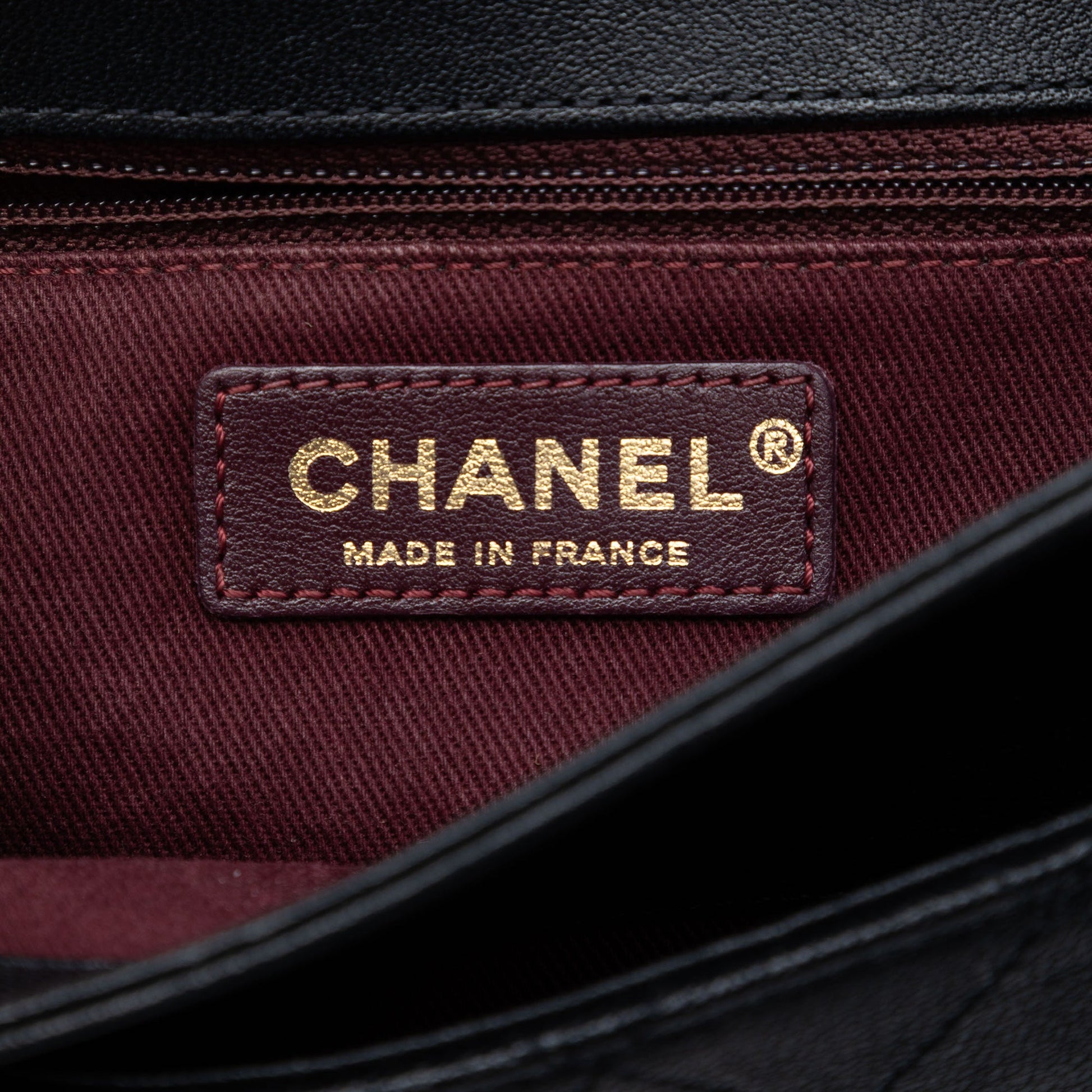 Large Quilted Sheepskin Front Chain Flap
