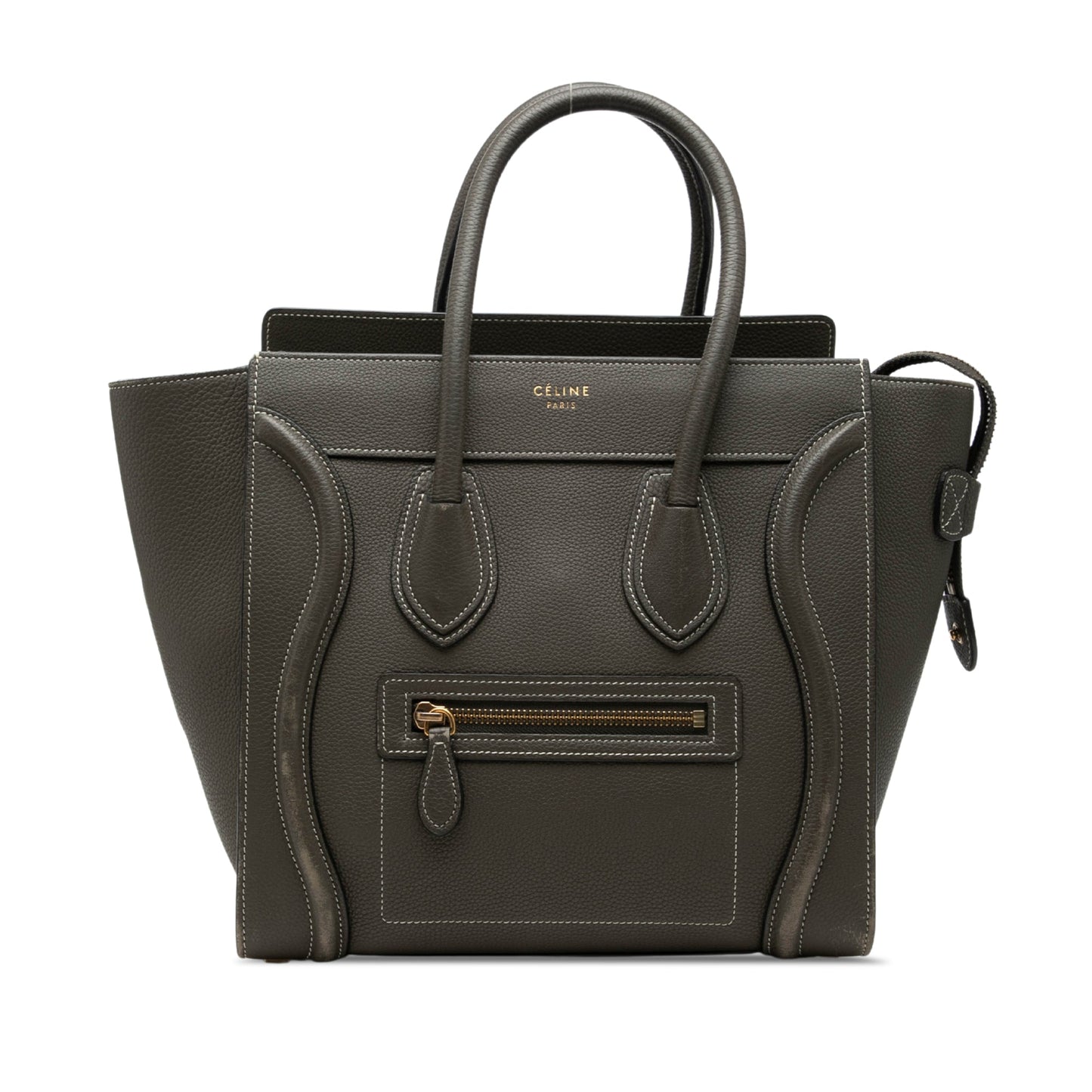 Celine Micro Drummed Calfskin Luggage Tote
