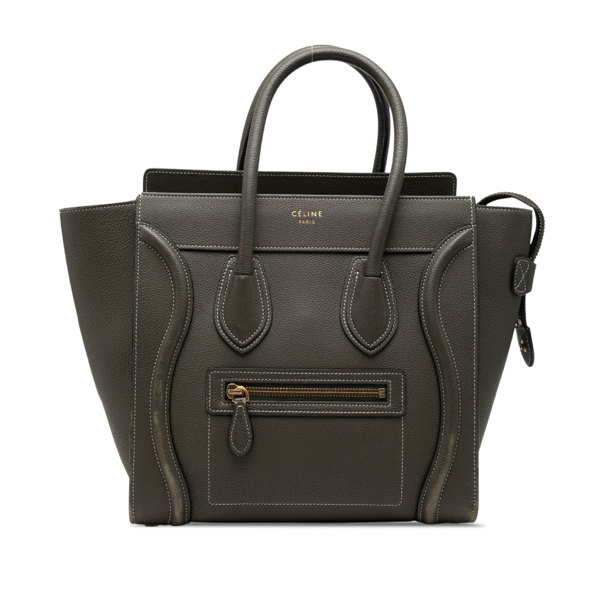 Celine Micro Drummed Calfskin Luggage Tote