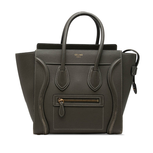 Celine Micro Drummed Calfskin Luggage Tote