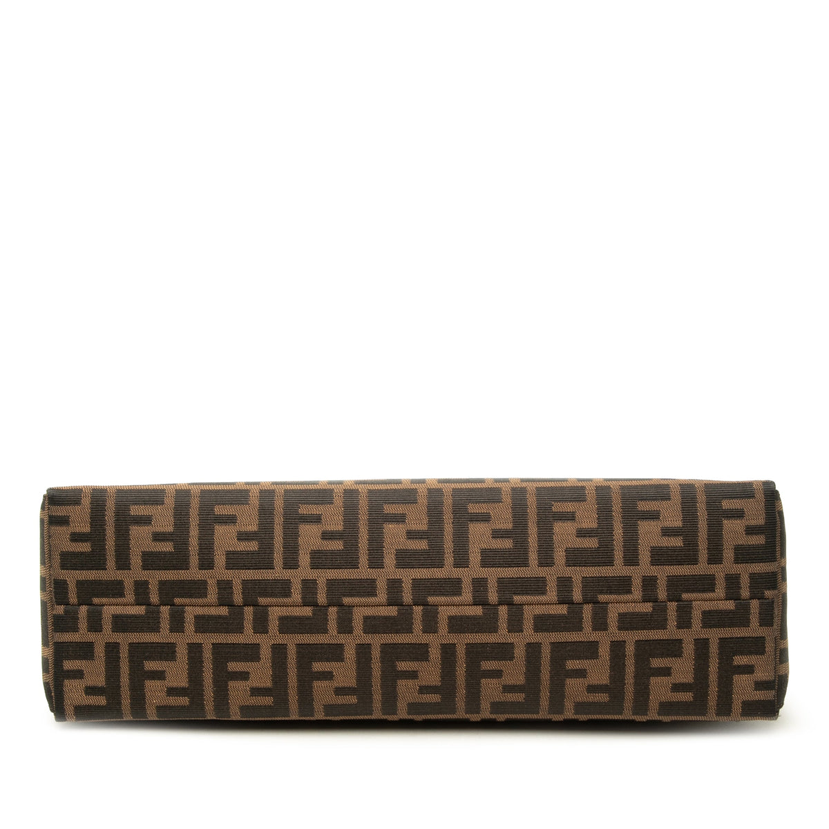 Fendi Zucca Canvas Shoulder Bag — Brown