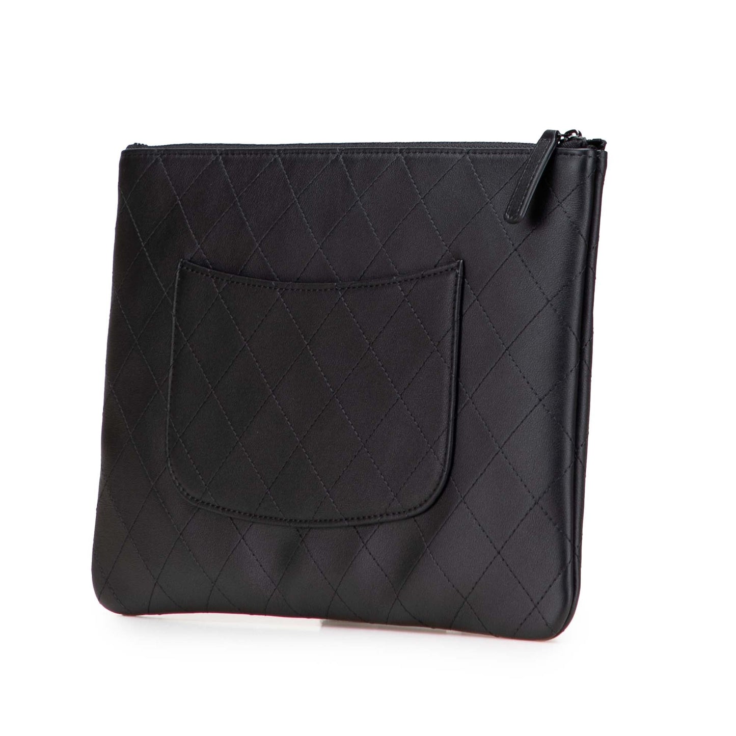 Chanel Medium Stitched Calfskin CC Cosmetic Case