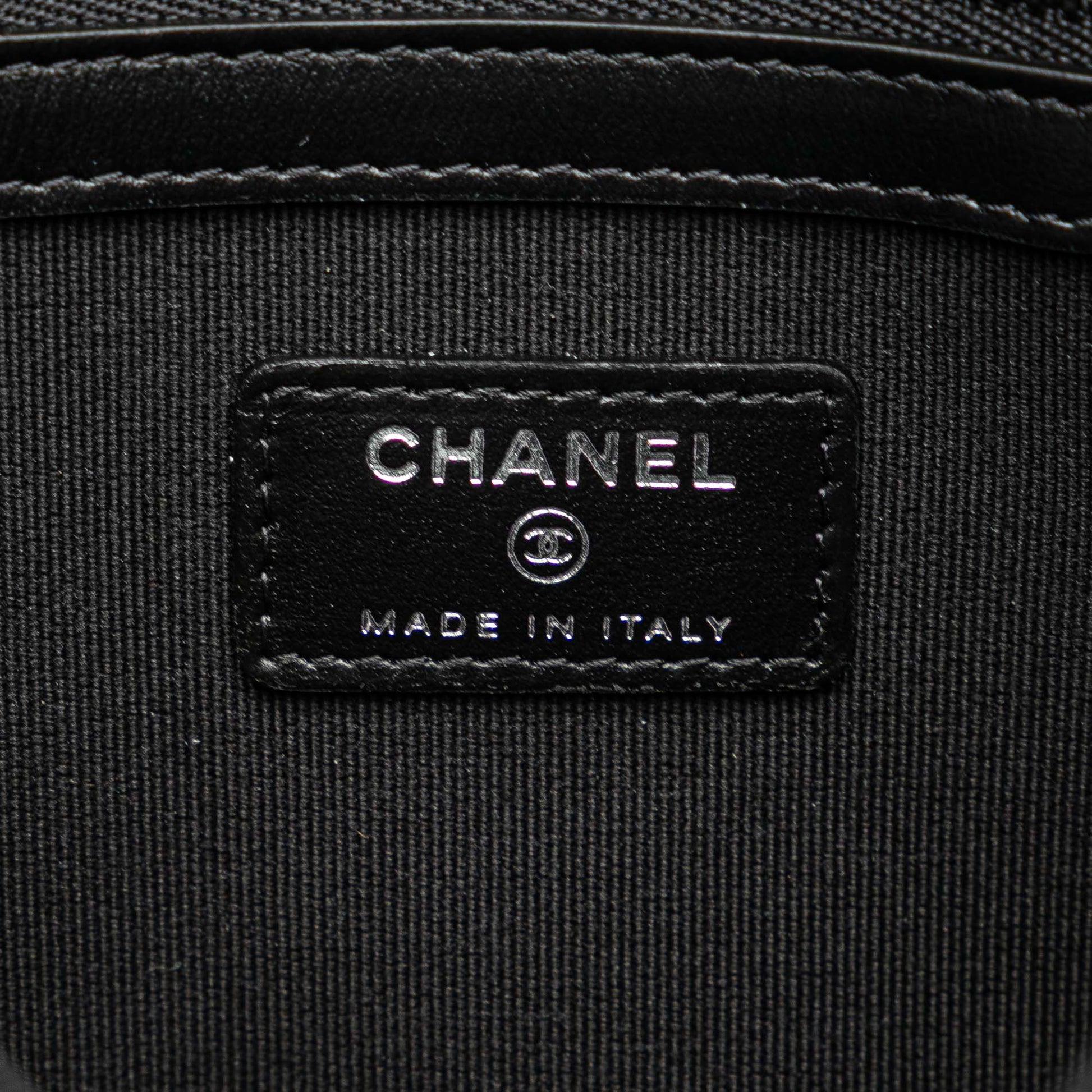 Chanel Medium Stitched Calfskin CC Cosmetic Case